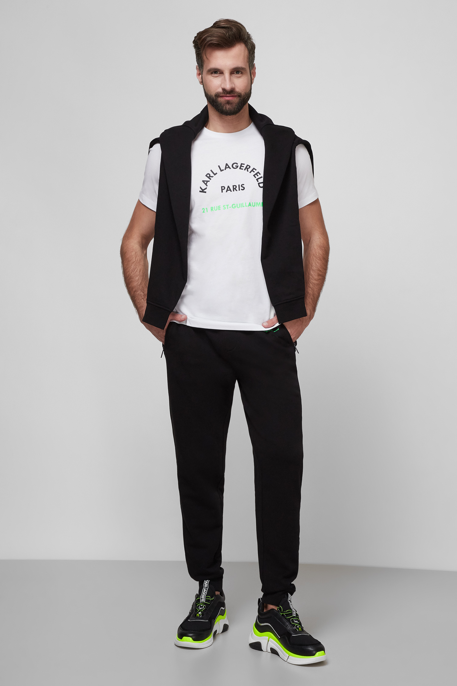 Чоловіча біла футболка Karl Lagerfeld 511224.755090;10