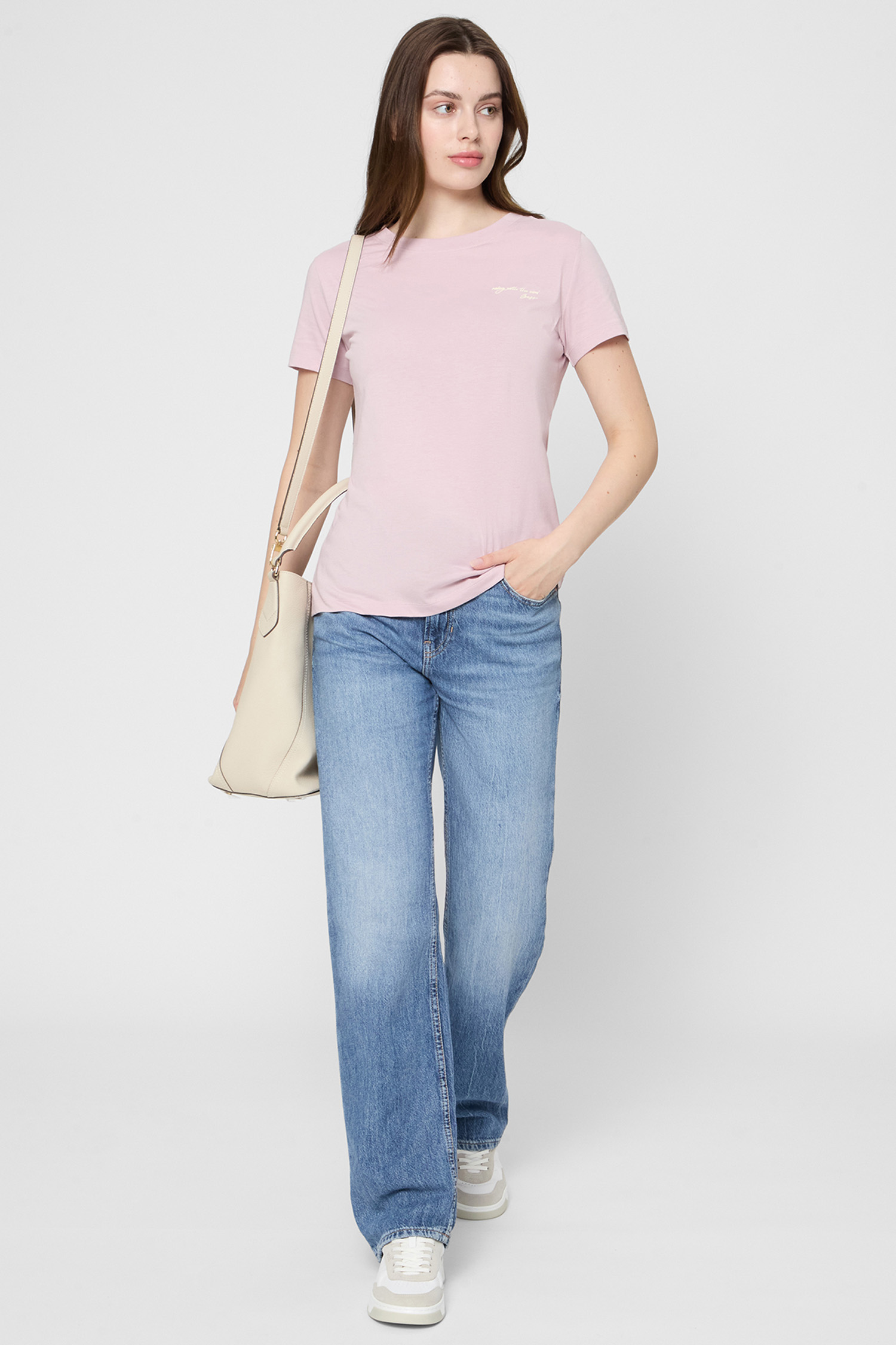 Женская бежевая кожаная сумка BOSS 50547744;114