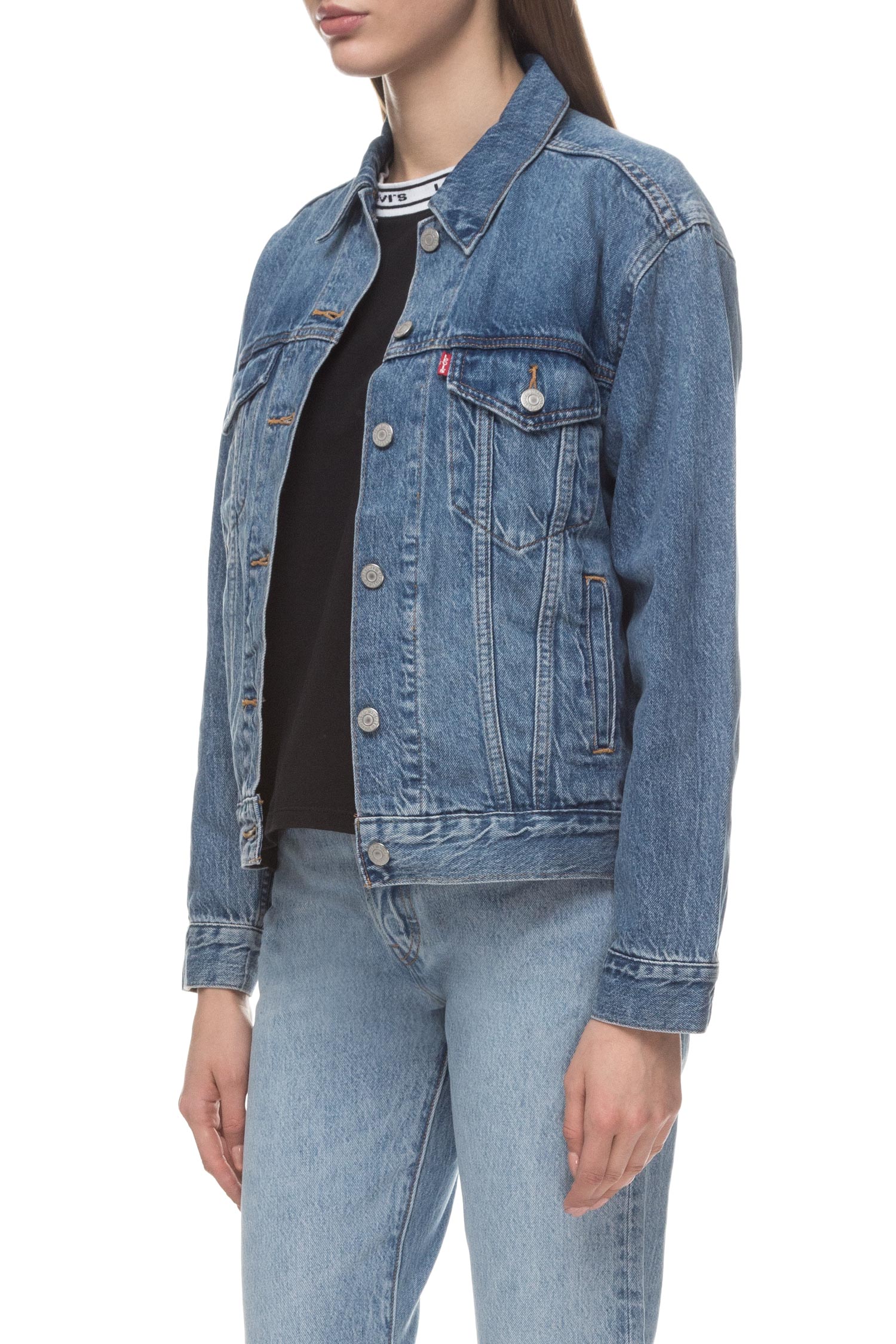 Женская голубая джинсовая куртка Levi’s® 29944;0055