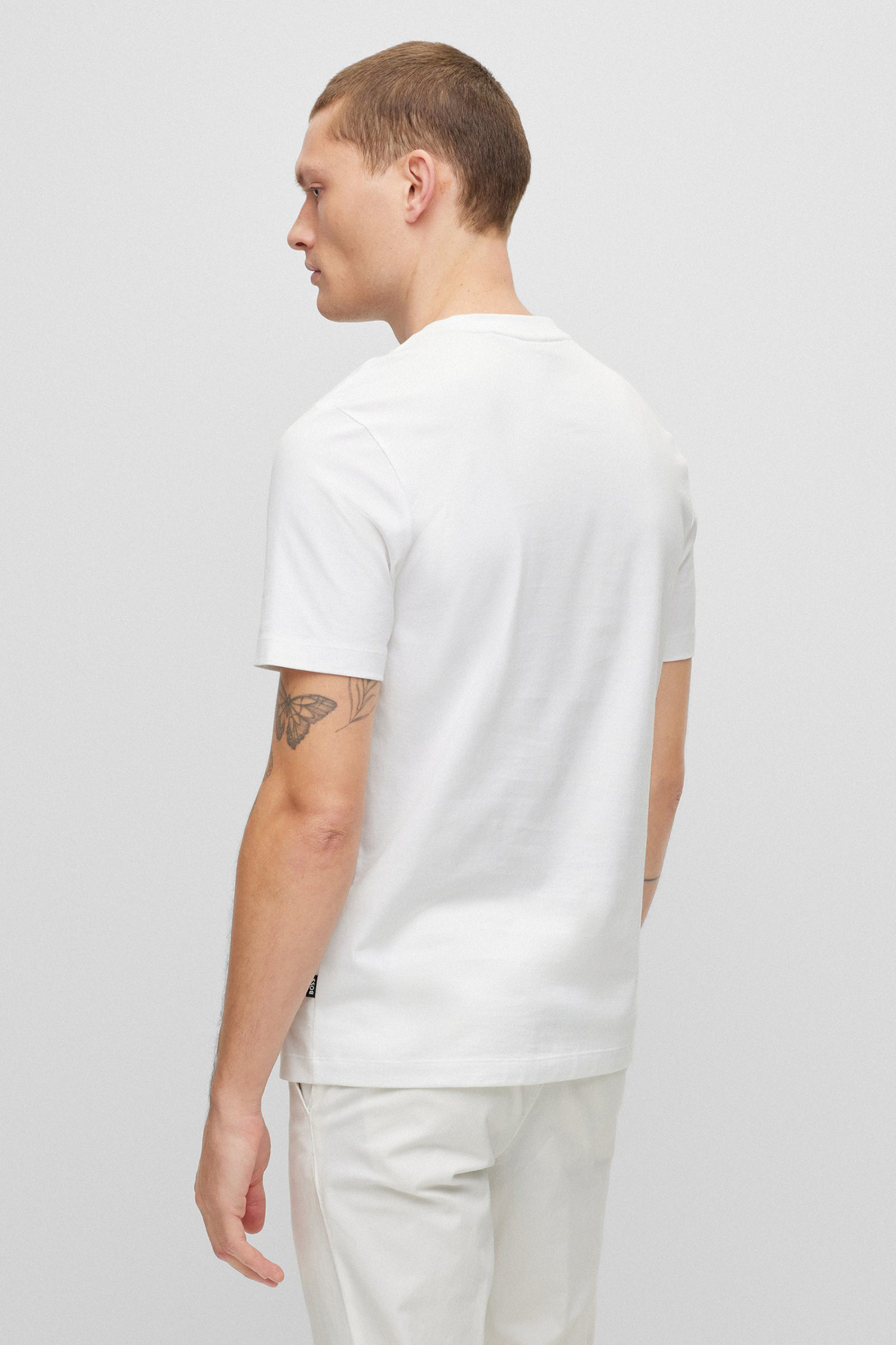 Мужская белая футболка BOSS 50486217;100