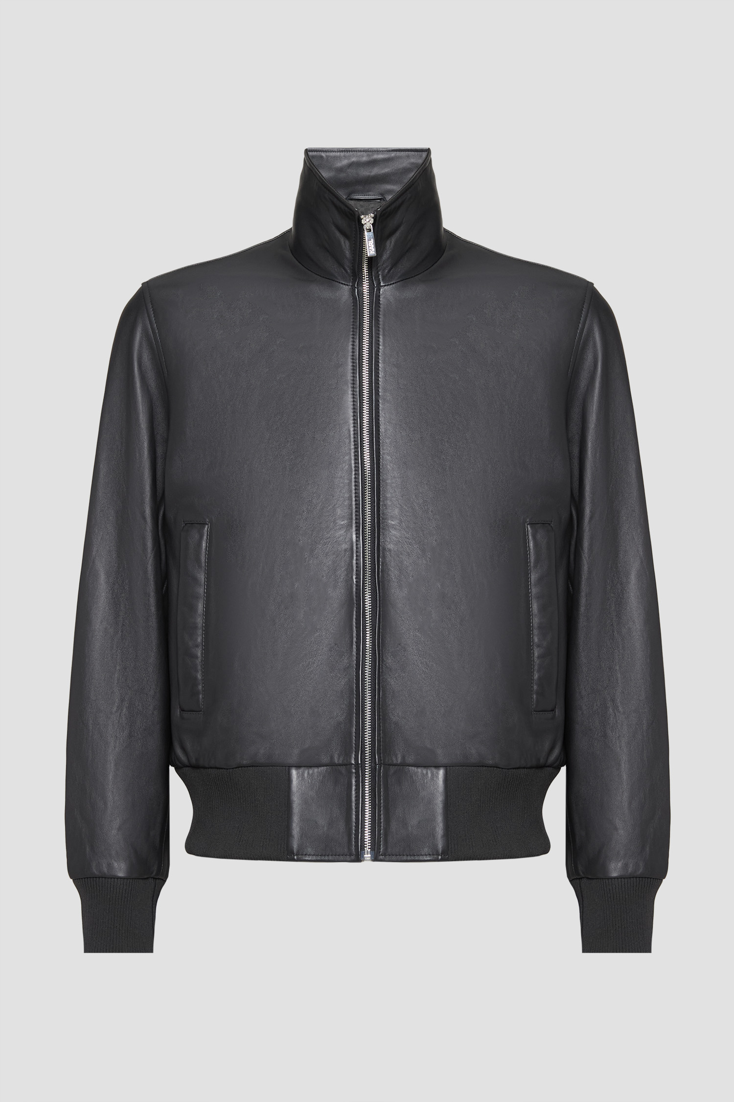 Чоловіча чорна шкіряна куртка Karl Lagerfeld 561422.555023;990