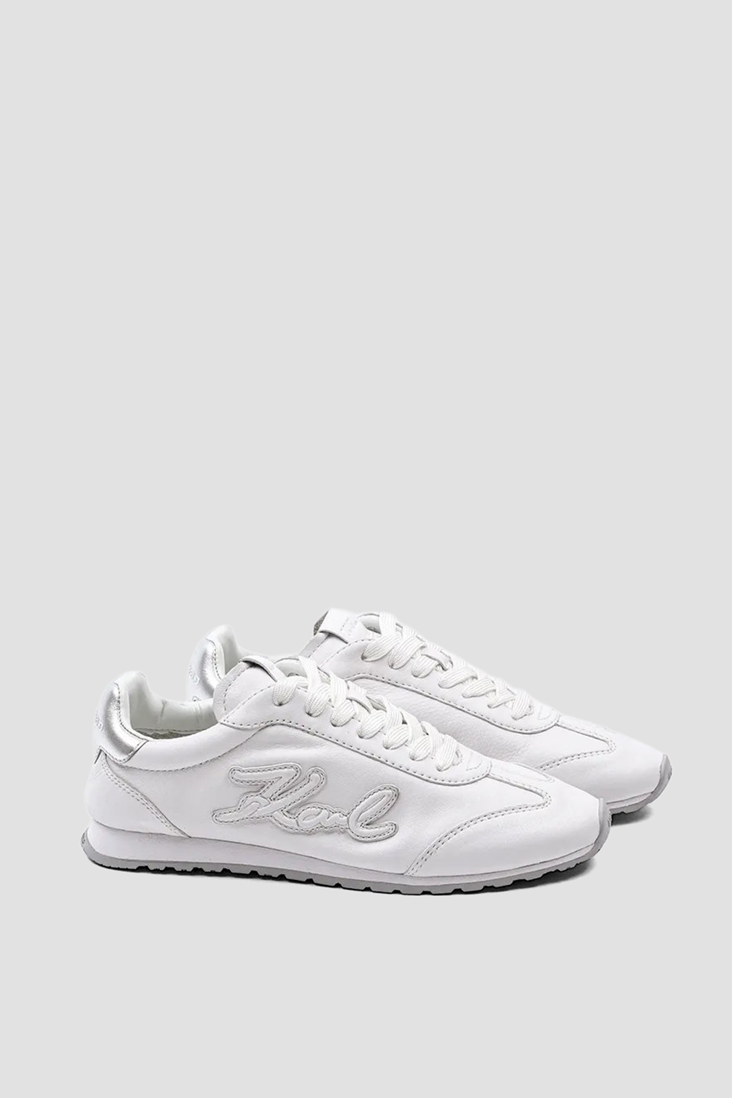 Жіночі білі шкіряні кросівки Karl Lagerfeld KL65911A;011