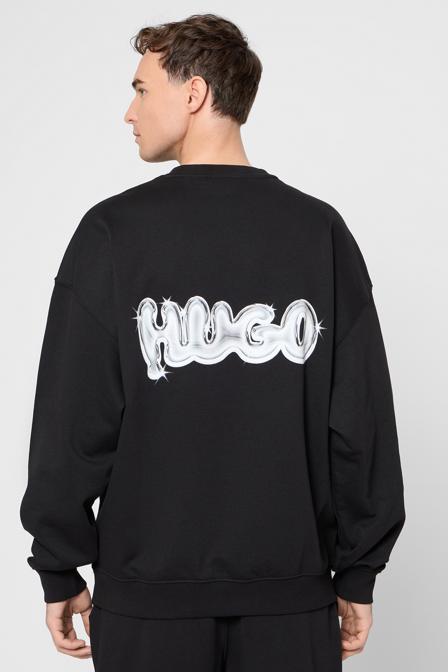 Чоловічий чорний світшот HUGO BLUE 50549778;001