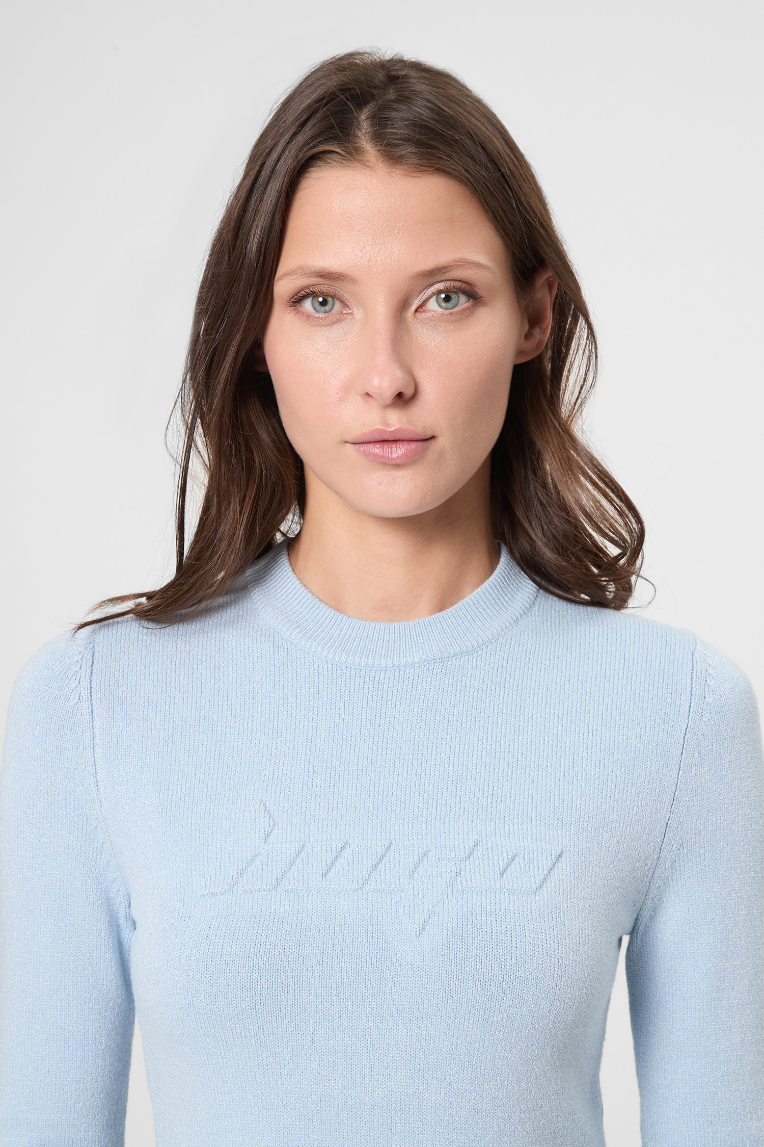 Женский голубой джемпер HUGO BLUE 50543054;452