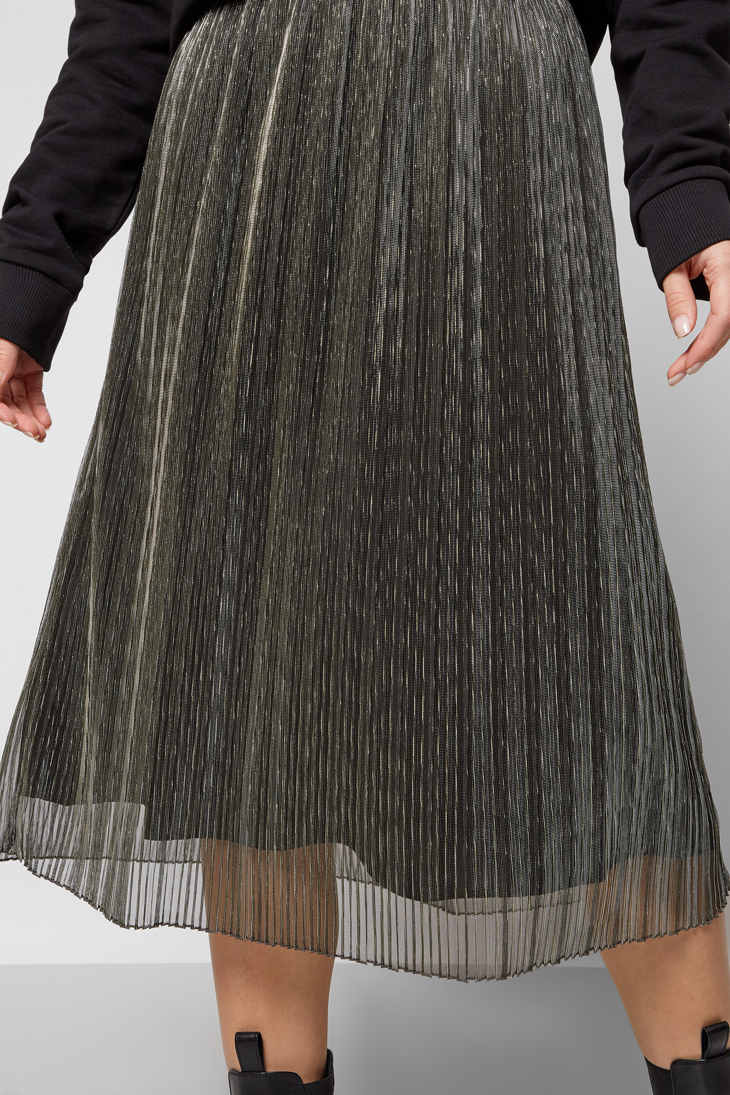 Женская серебристая юбка HUGO 50463799;966