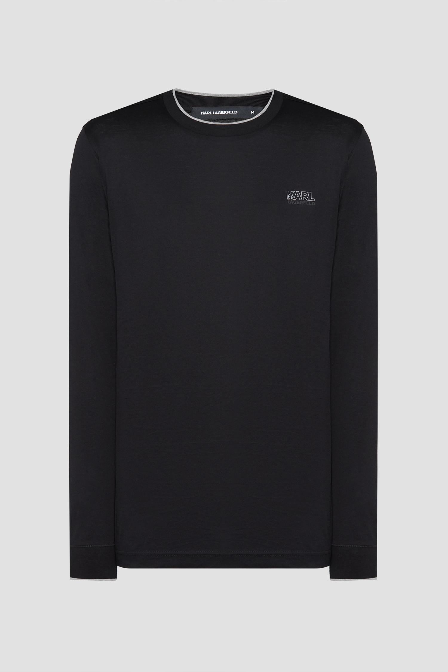 Чоловічий чорний лонгсілв Karl Lagerfeld 554200.755001;990