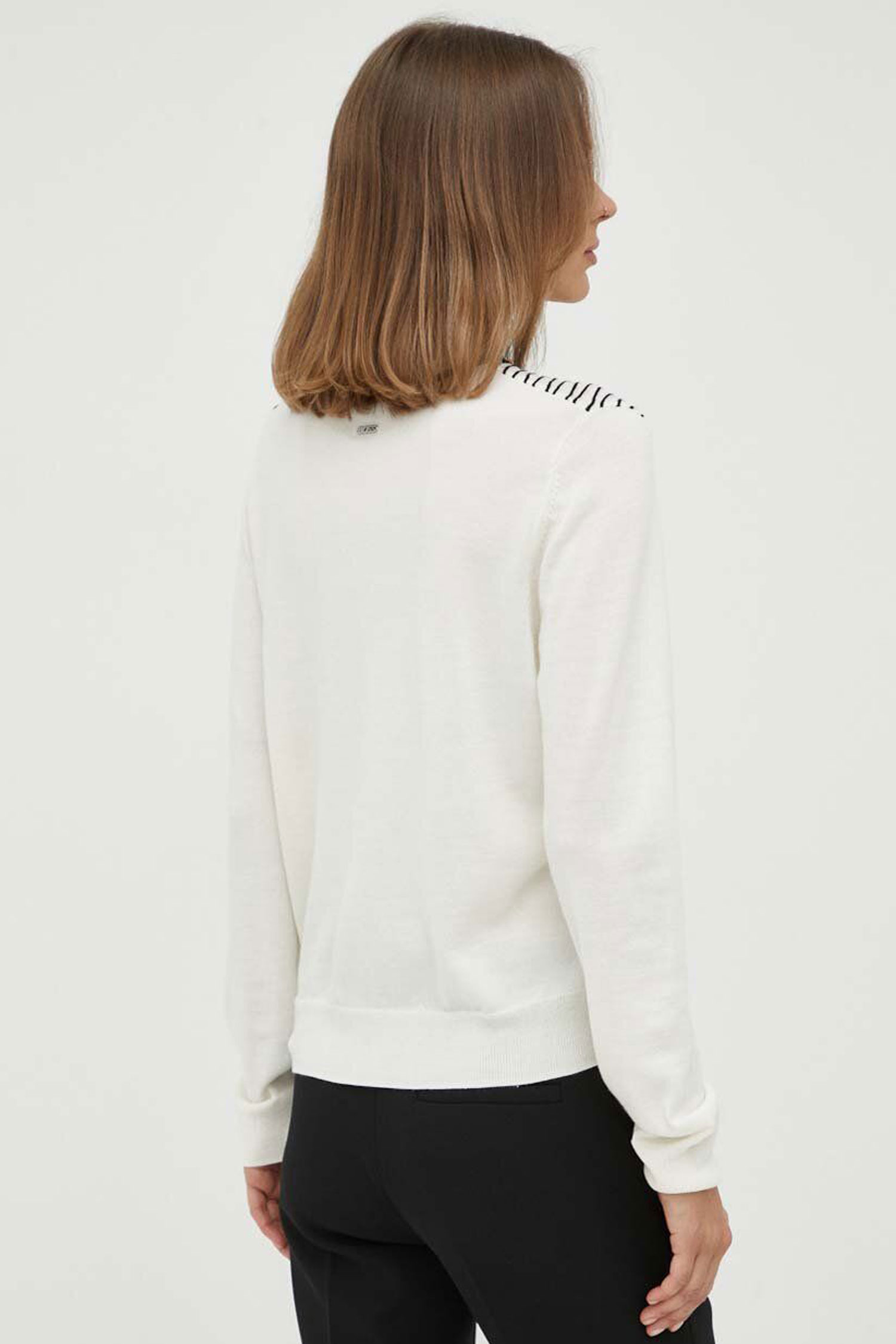 Жіночий білий вовняний кардиган BOSS 50496450;962