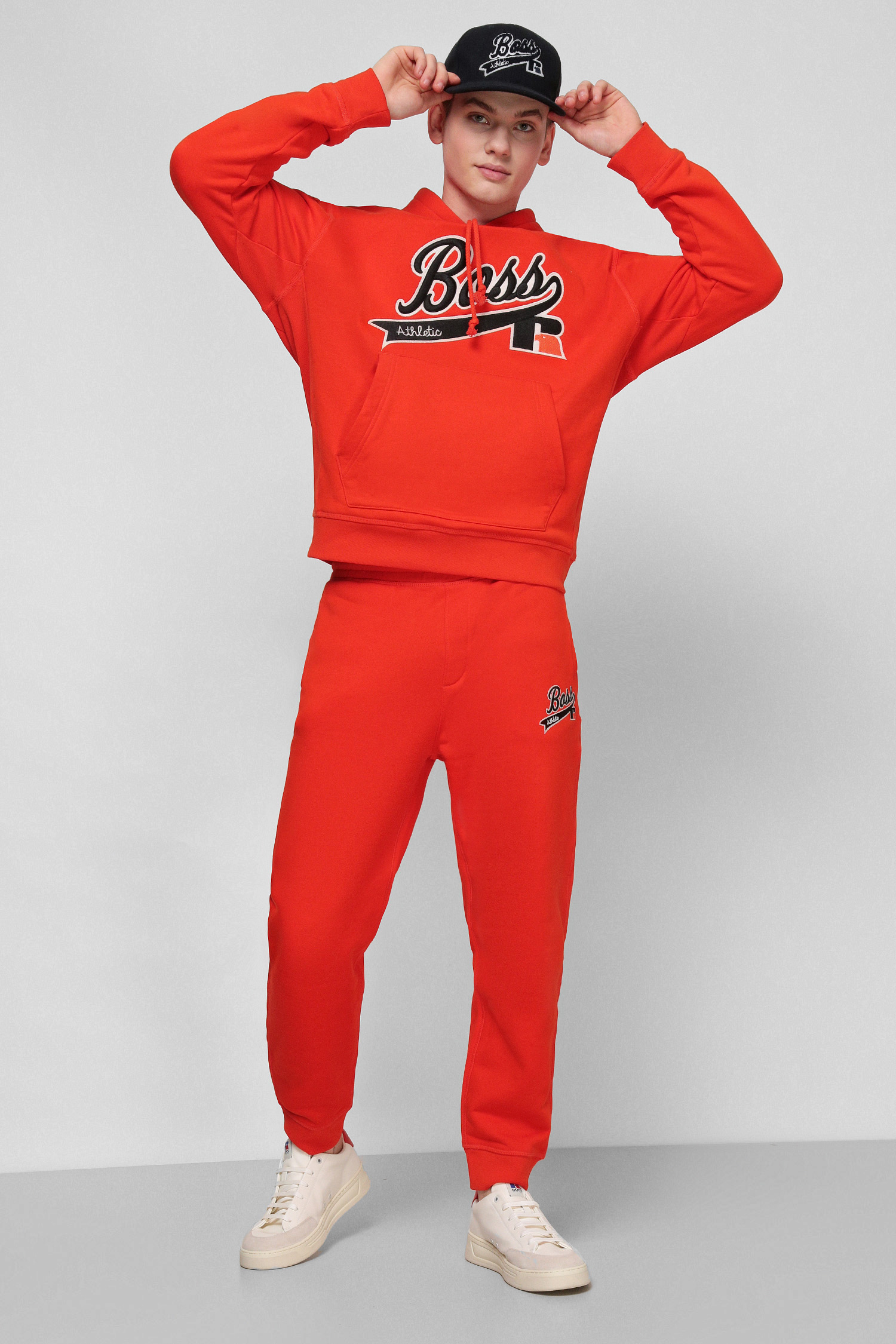 Помаранчеві спортивні штани для хлопців Boss x Russel Athletic BOSS 50463564;821