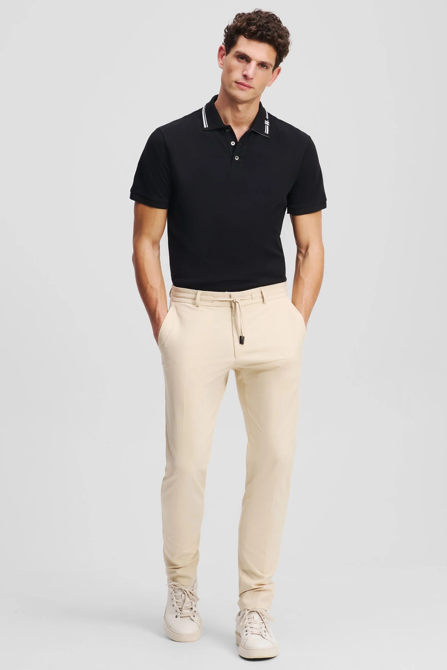 Мужские бежевые брюки Karl Lagerfeld 552027.255056;410