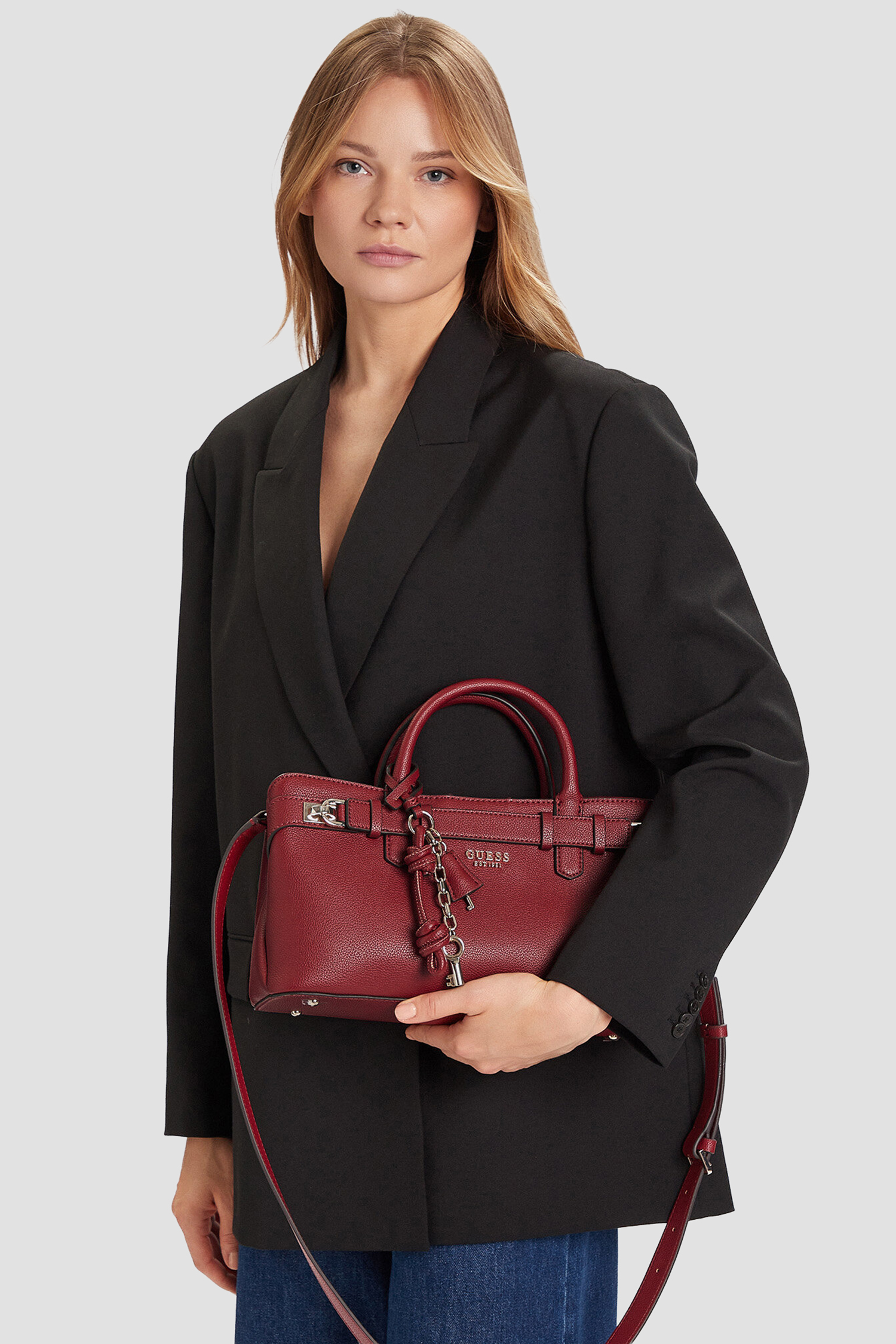 Жіноча бордова сумка Guess HWBG85.46060;RED