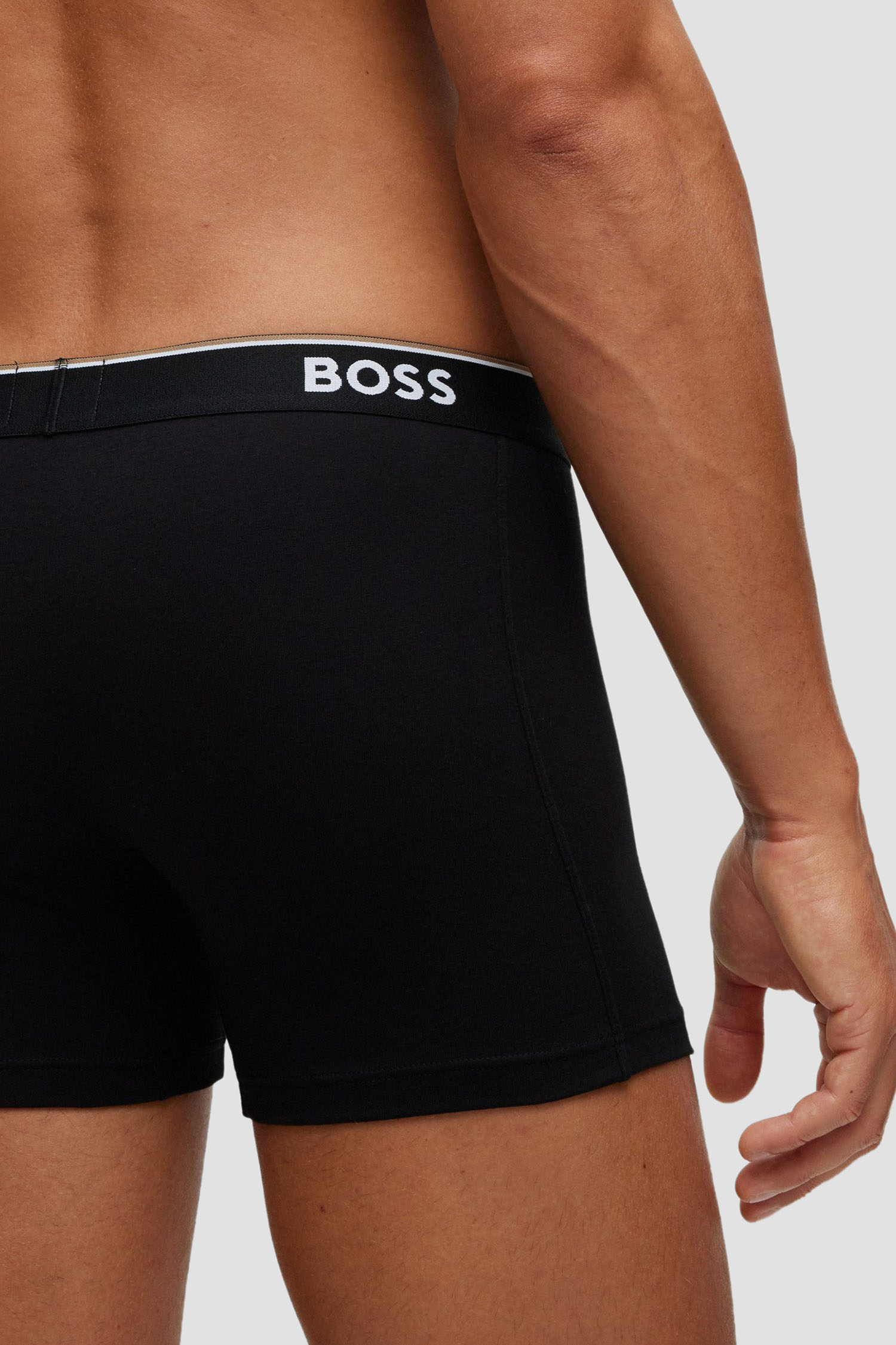 Мужские черные боксеры (3 шт) BOSS 50475282;001