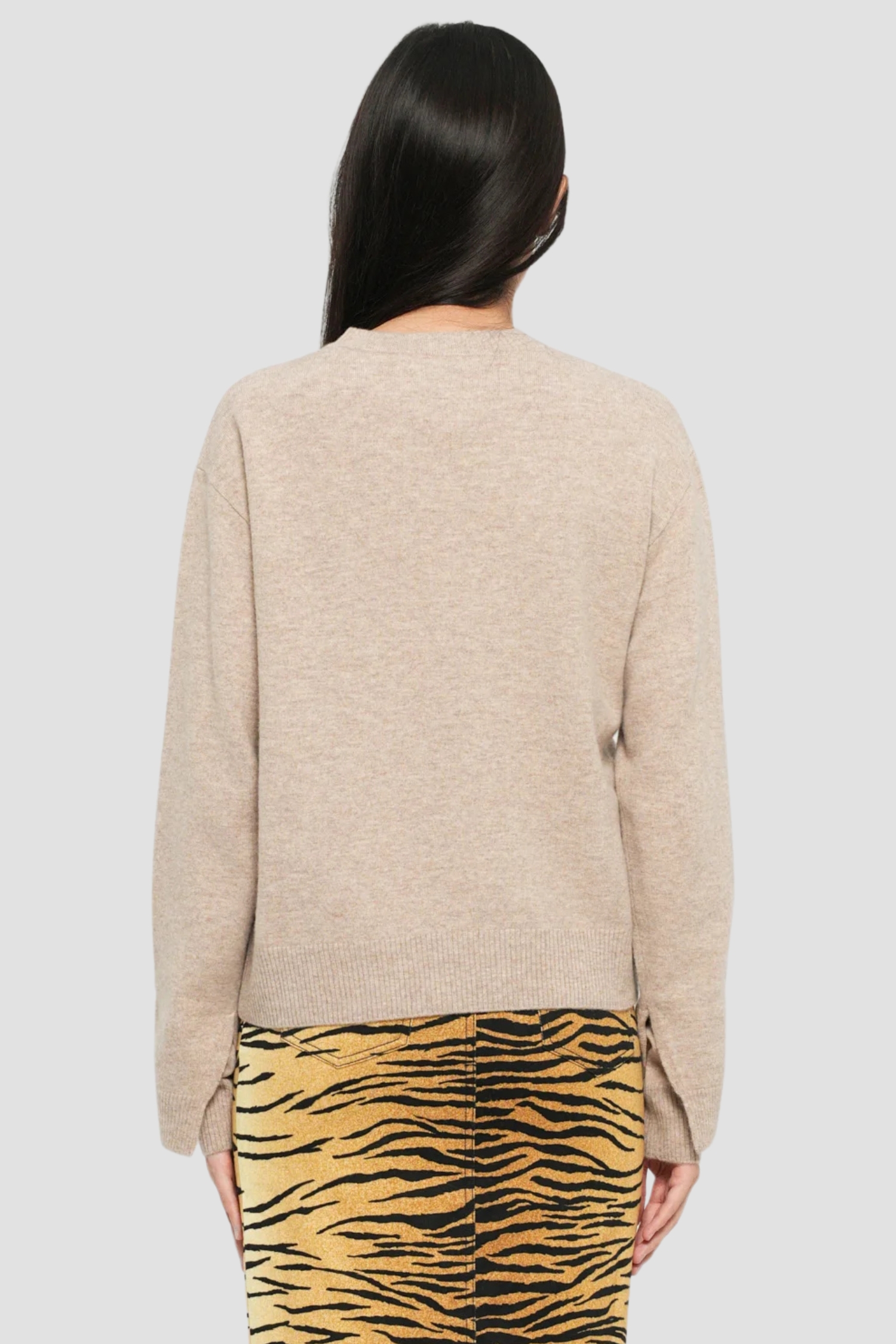 Женский бежевый шерстяной джемпер Moschino A0932.8206;1019