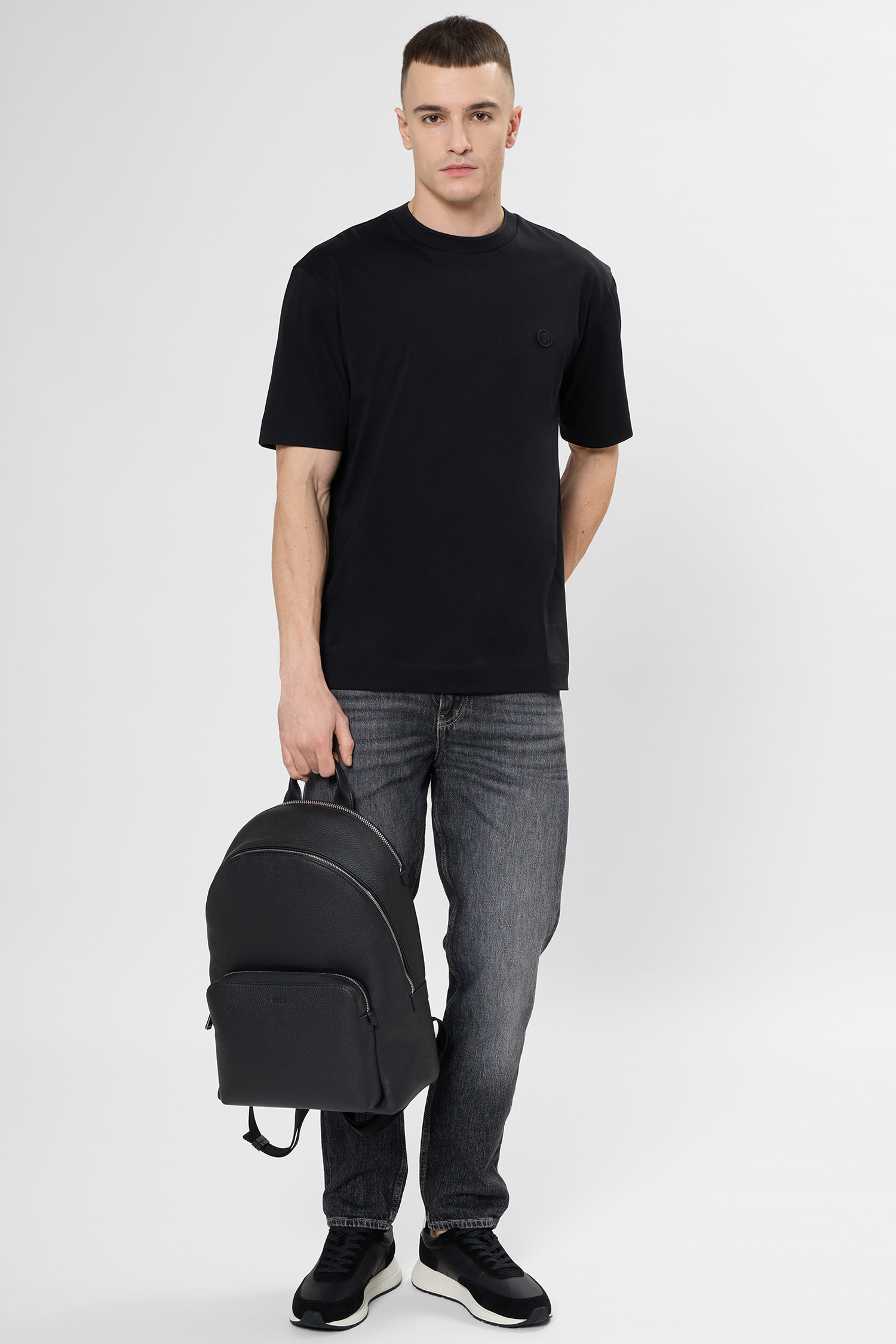 Чоловіча чорна футболка BOSS 50559050;001