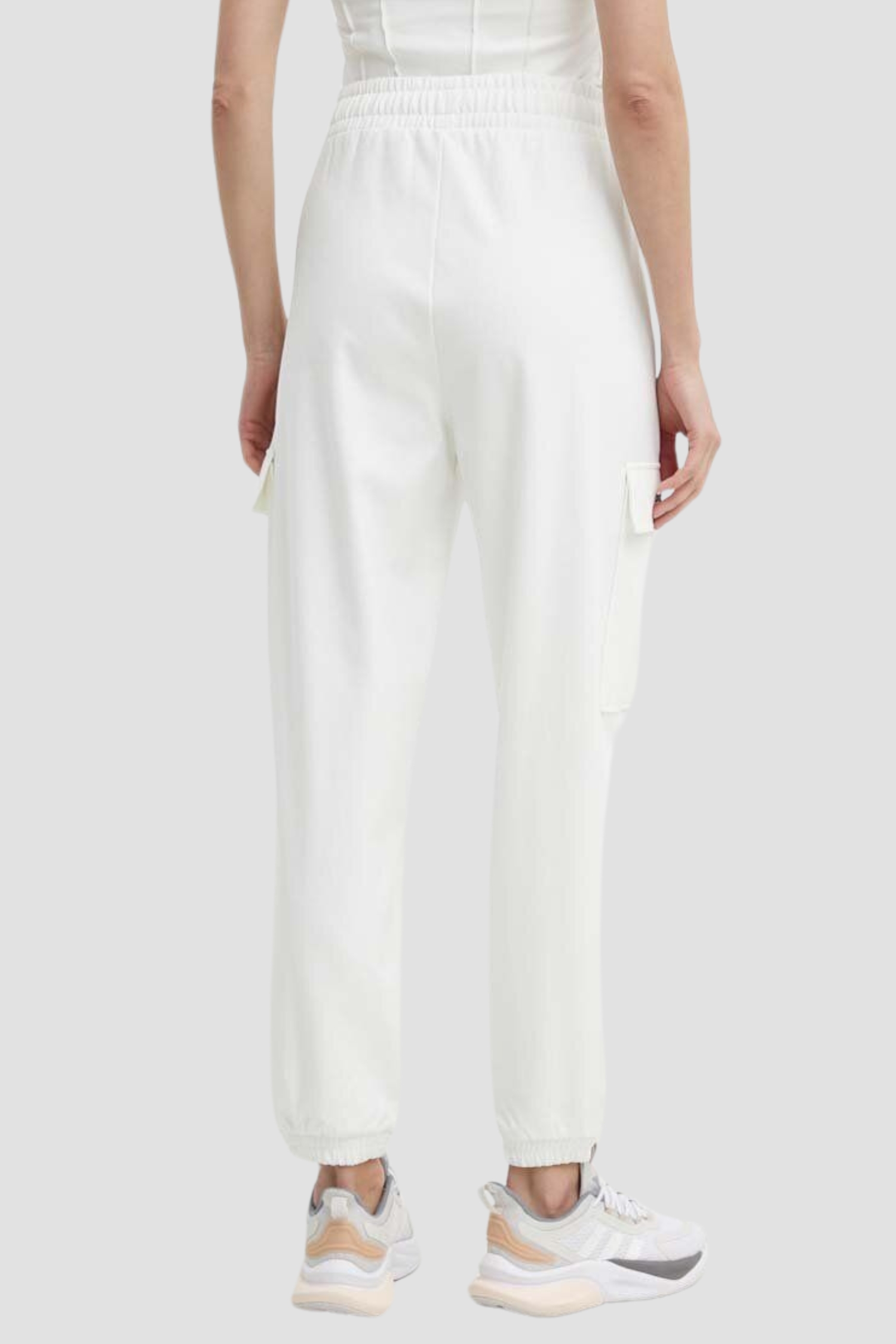 Женские белые спортивные брюки Guess V4GB12.KC5U1;MCDM