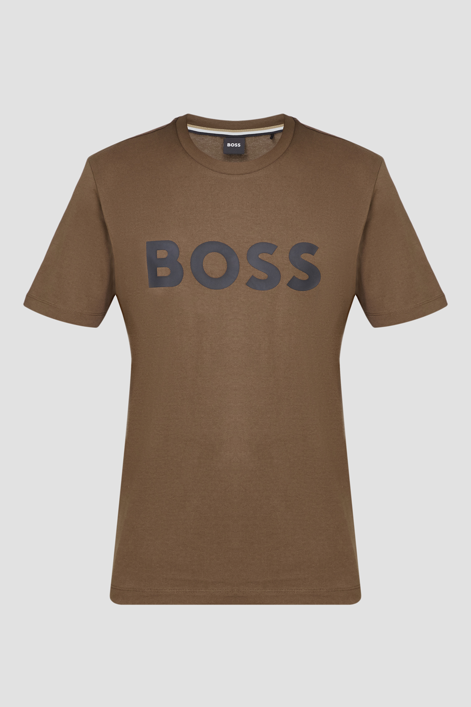 Чоловіча оливкова футболка BOSS 50495742;361