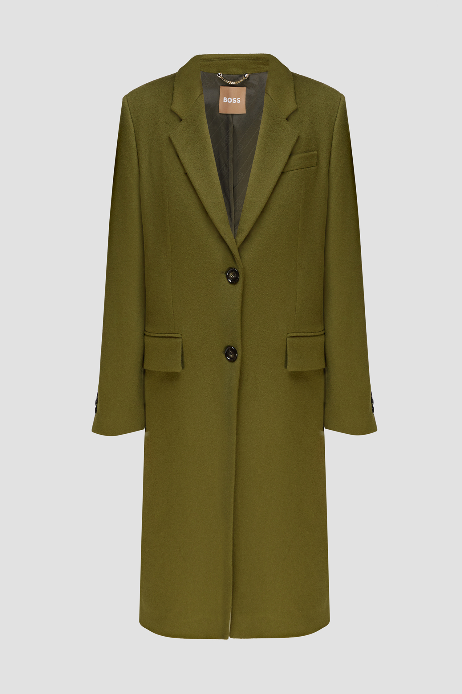 Жіноче зелене вовняне пальто BOSS 50476722;303