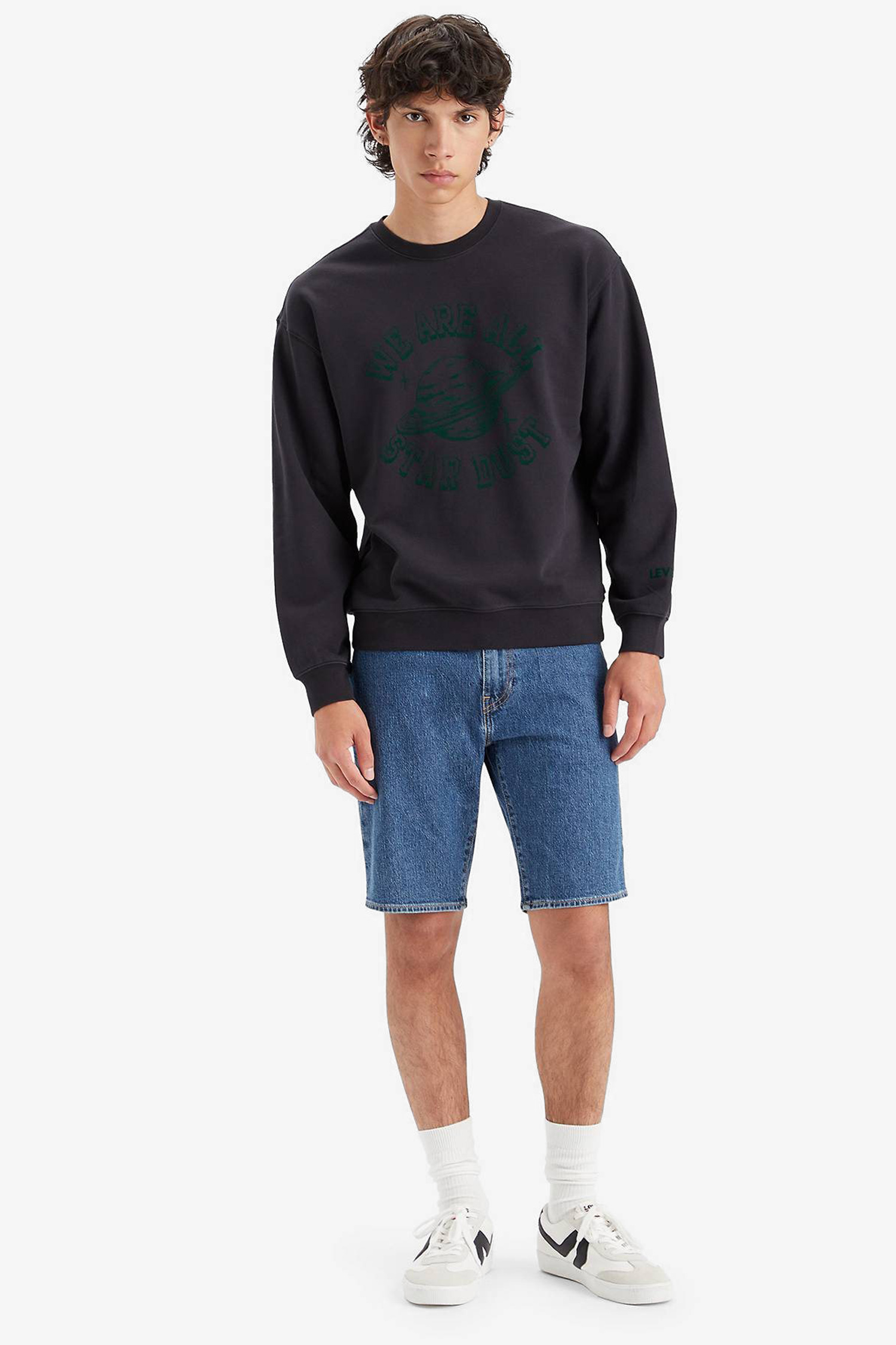 Чоловічі сині джинсові шорти 405™ Levi’s® 39864;0137