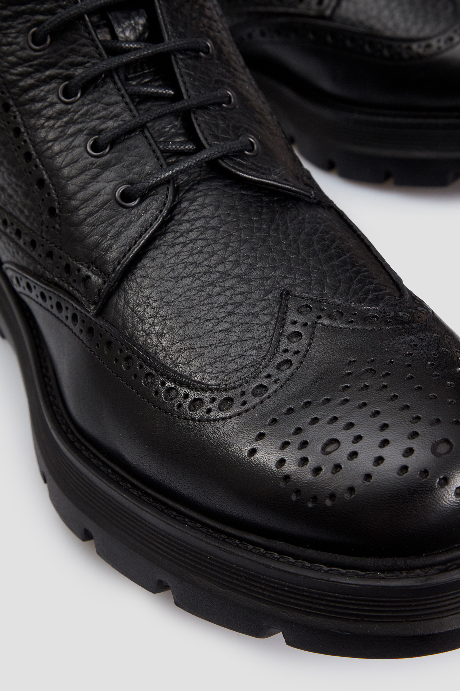 Мужские черные кожаные ботинки BALDININI U4B344A1VIBO;0000