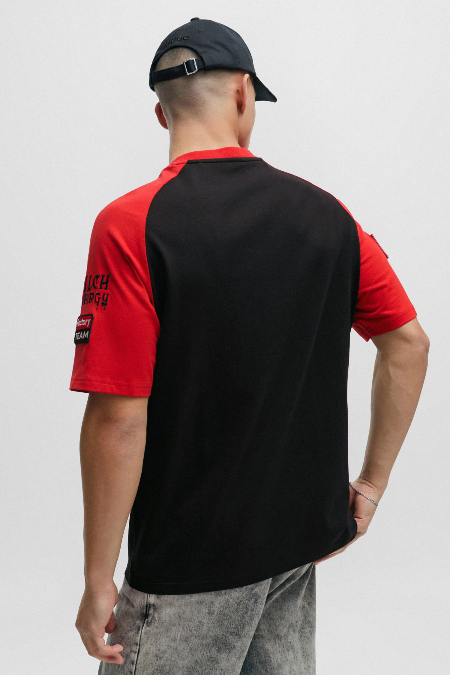 Мужская черная футболка HUGO 50508455;001