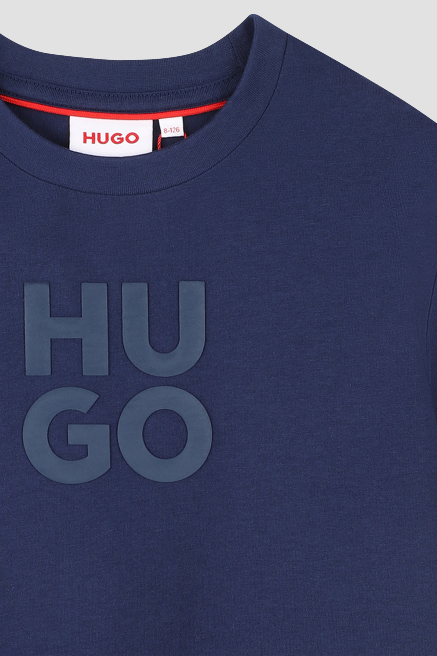 Дитяча темно-синя футболка HUGO kids G00335;84N