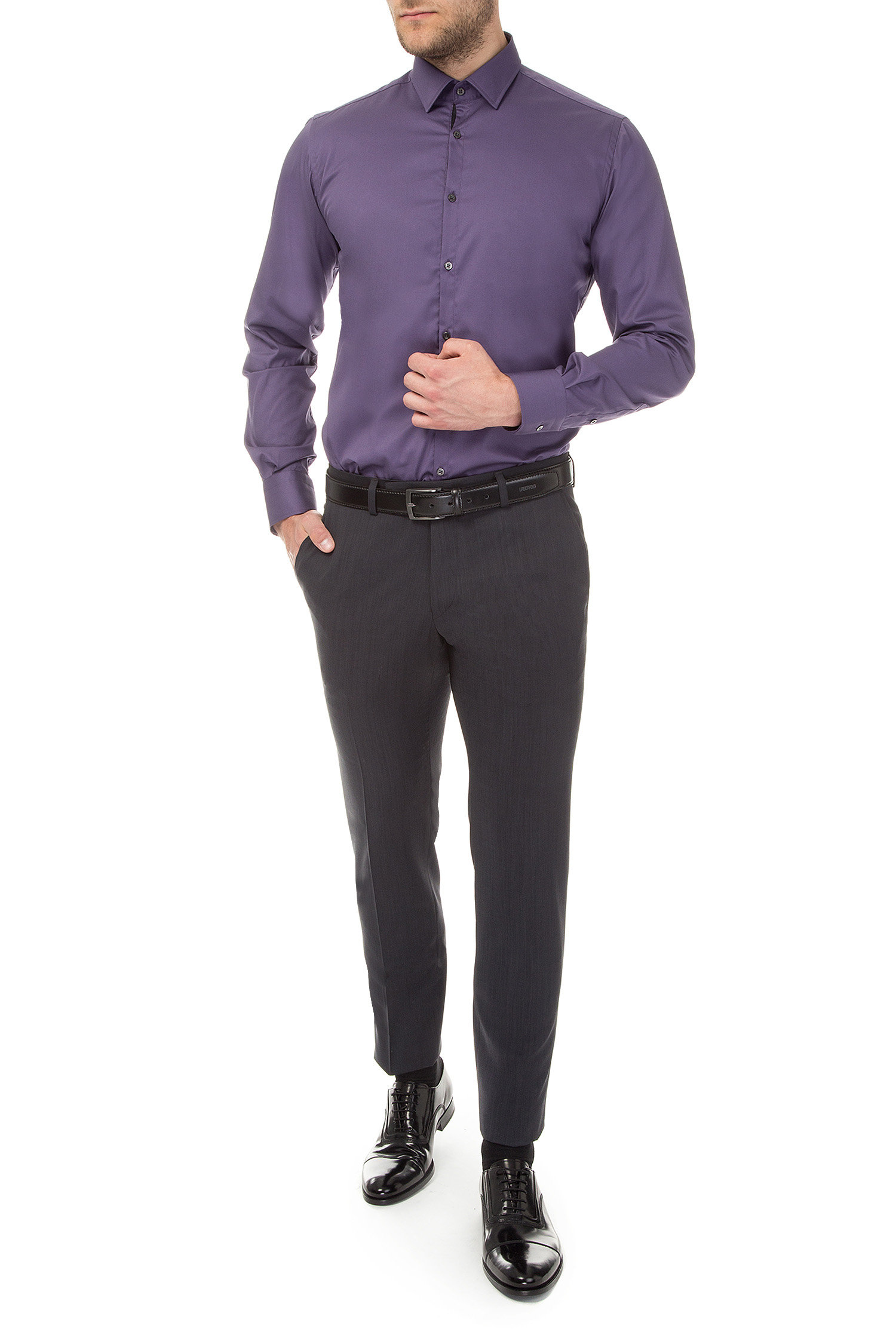 Мужские темно-серые шерстяные брюки Karl Lagerfeld 582099.255001;970
