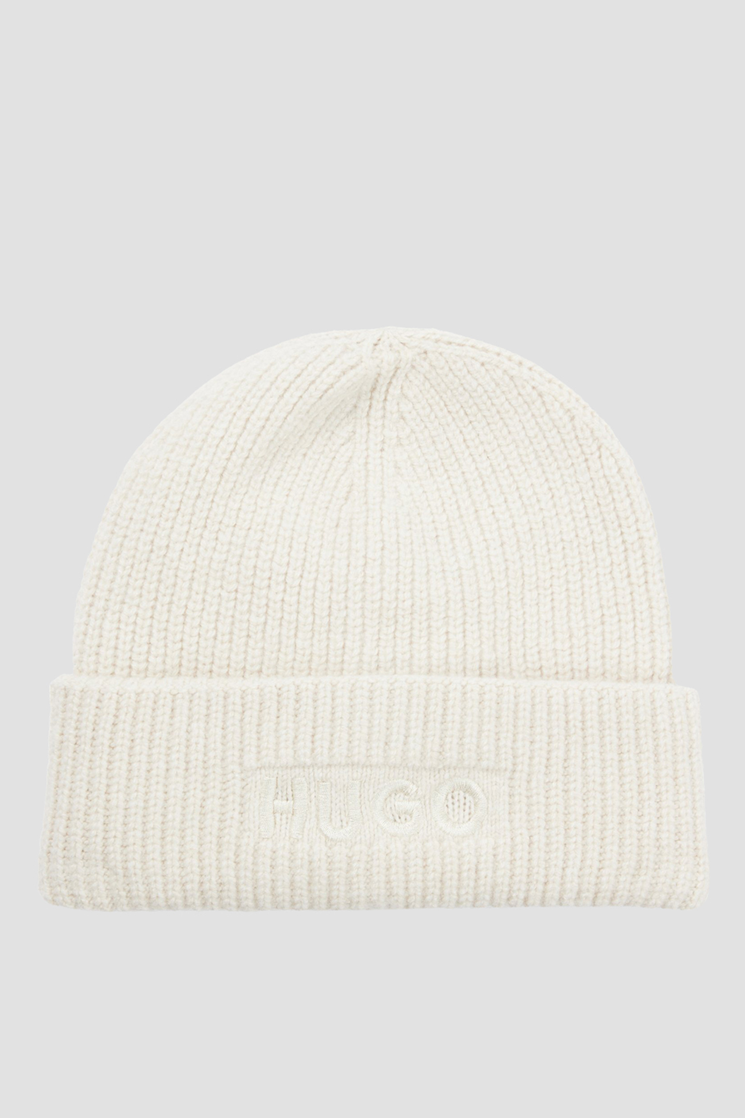 Женская белая шапка HUGO 50500970;110