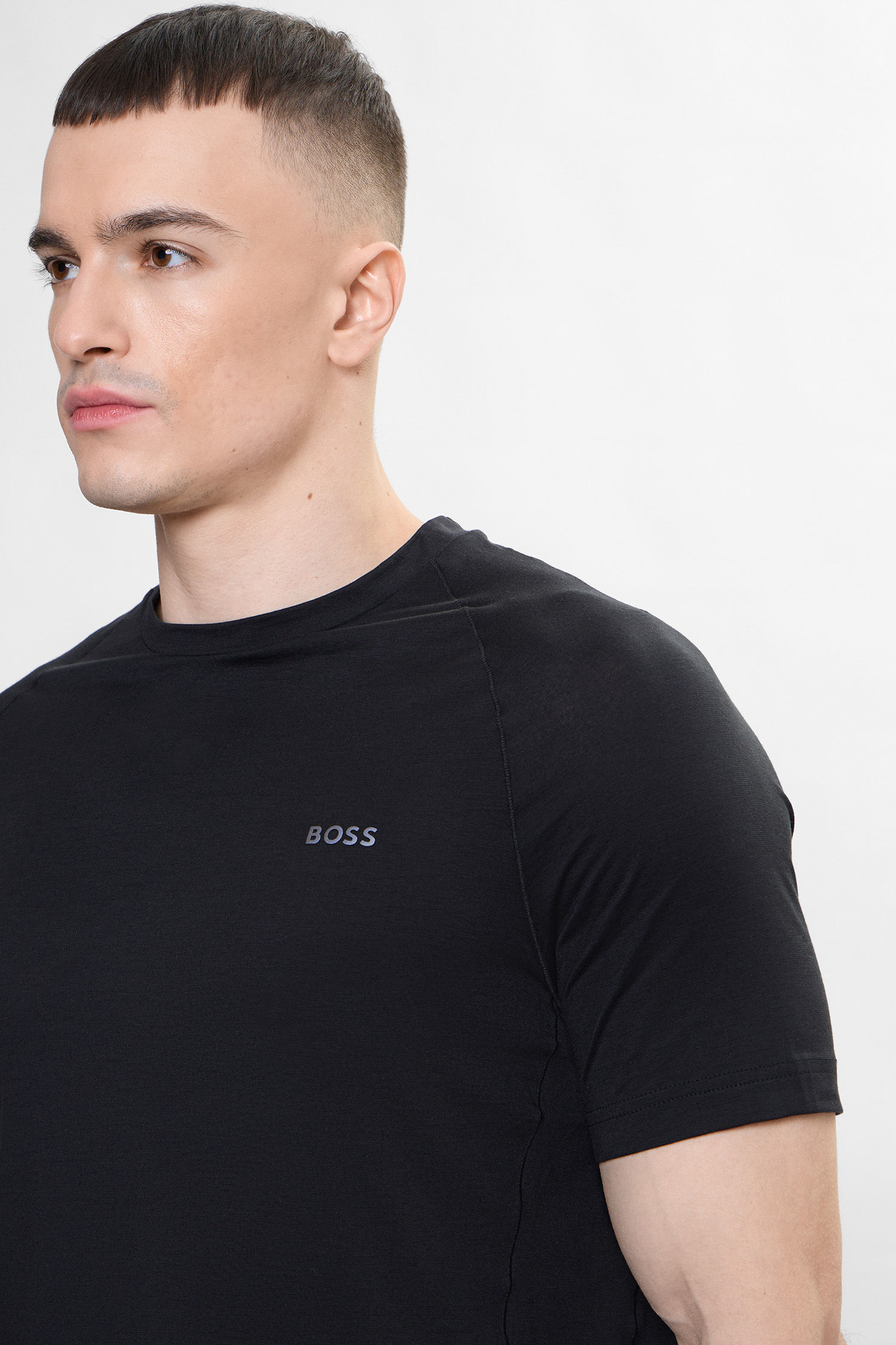 Чоловіча чорна футболка BOSS 50554646;001