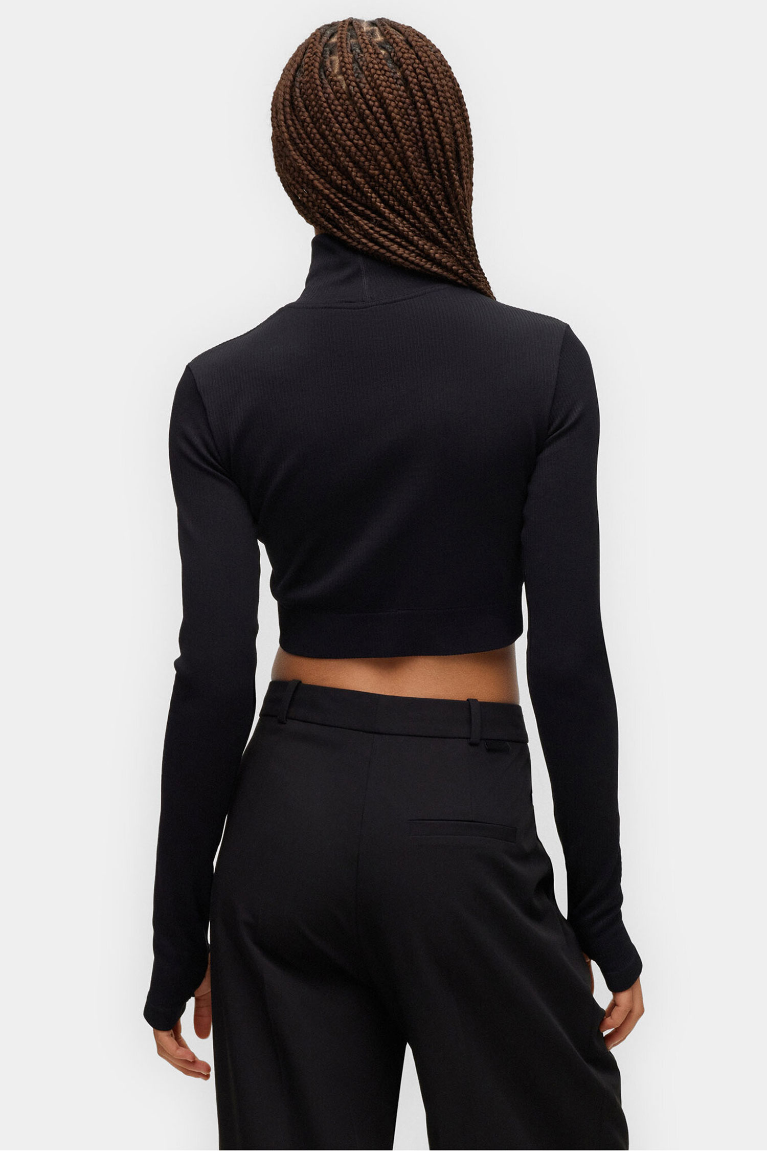 Женский черный топ HUGO 50492884;001