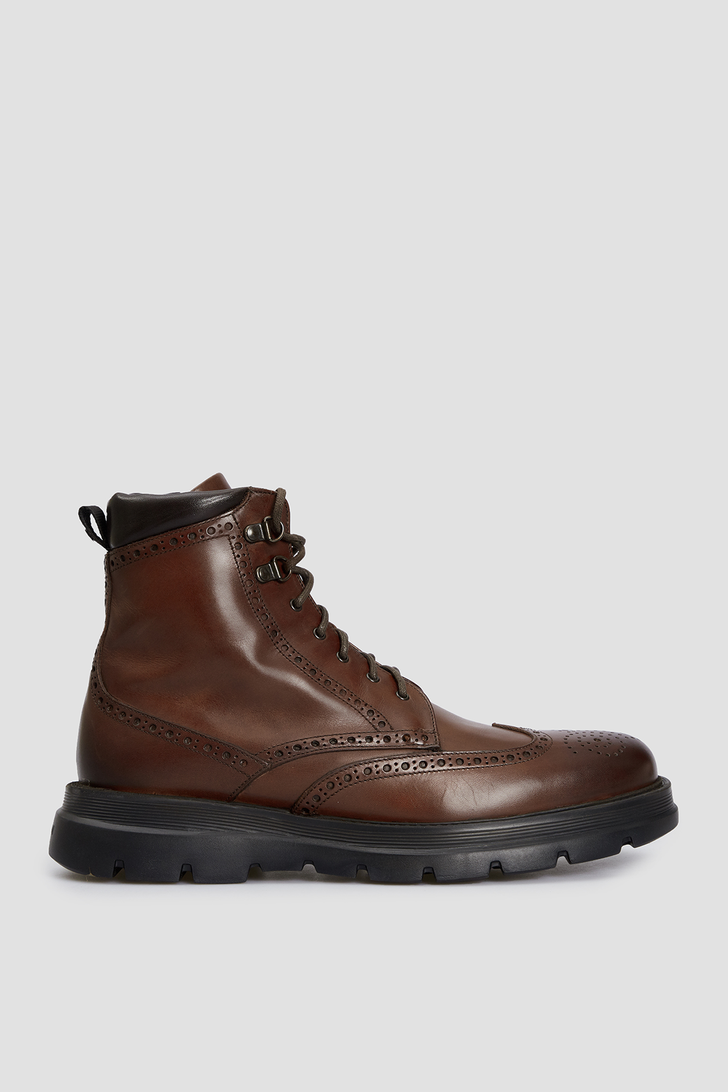 Мужские коричневые кожаные ботинки Baldinini U4B344A1CRUS;AMDB