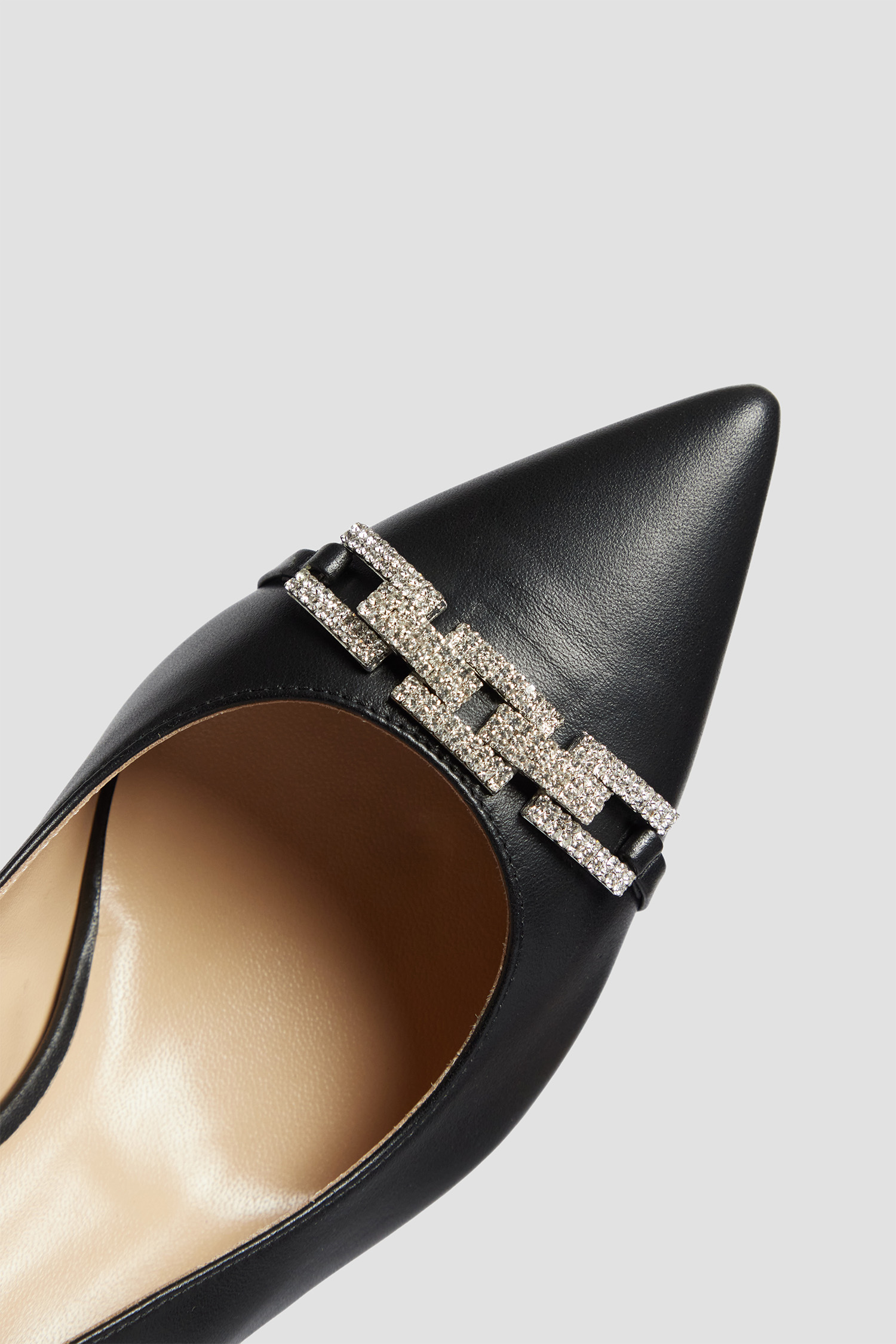 Женские черные кожаные слингбэки BALDININI D4E464P7VITE;0000