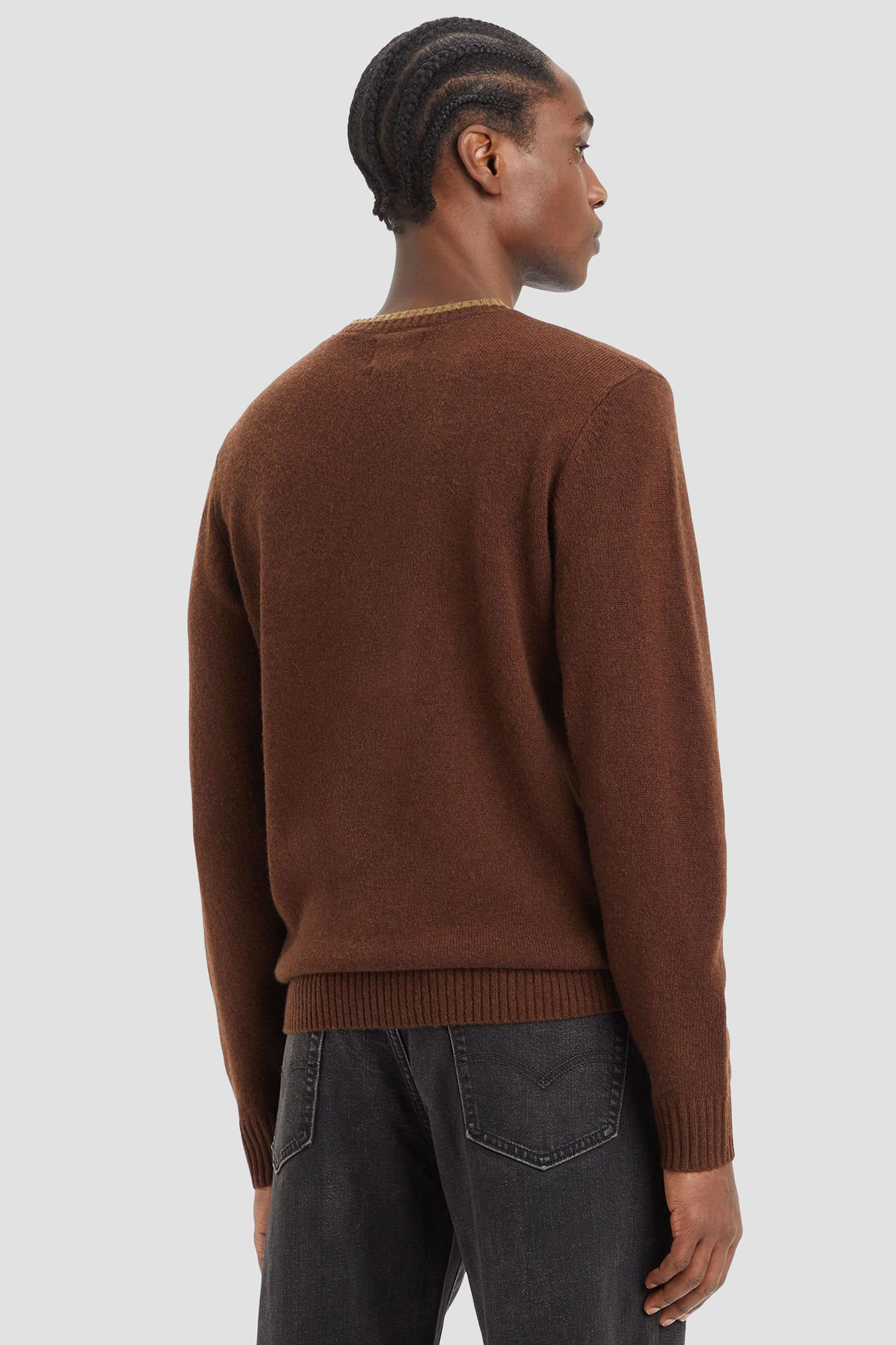 Мужской коричневый шерстяной джемпер Levi’s® A4320;0015