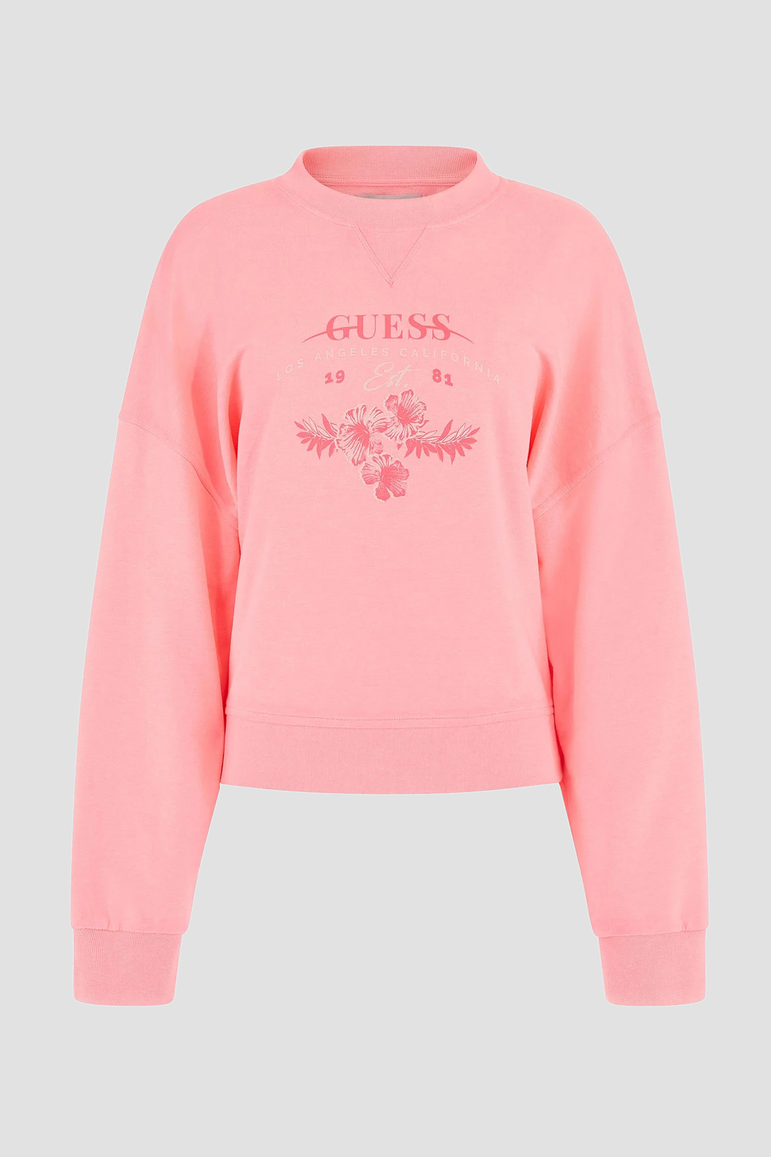 Женский розовый свитшот Guess W3GQ20.KBQH0;F65R