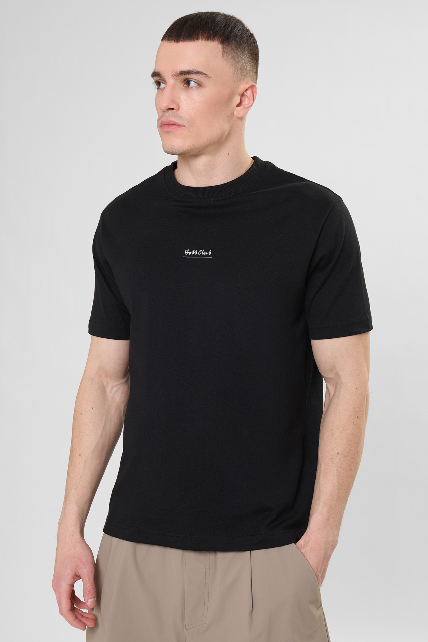 Чоловіча чорна футболка BOSS 50556033;001