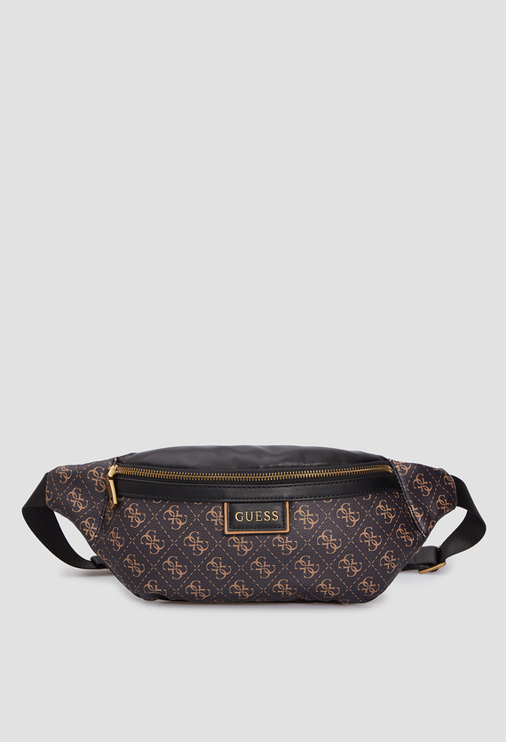 Мужская черная поясная сумка Guess HMVEZL.P1130;BOC — Ultrashop