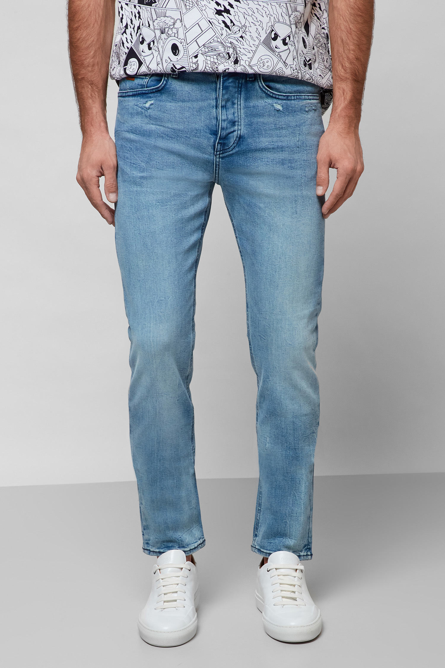 Мужские голубые джинсы BOSS 50463423;428