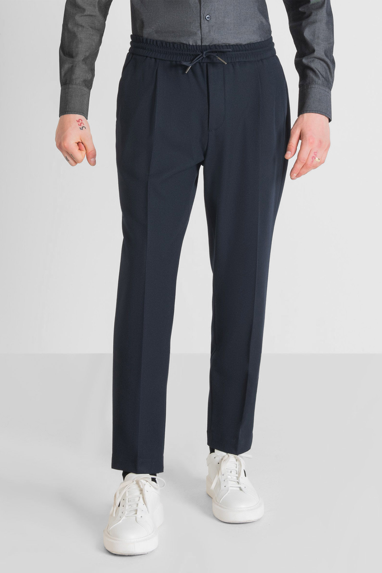 Мужские темно-синие брюки Antony Morato MMTR00679.FA600264;7073