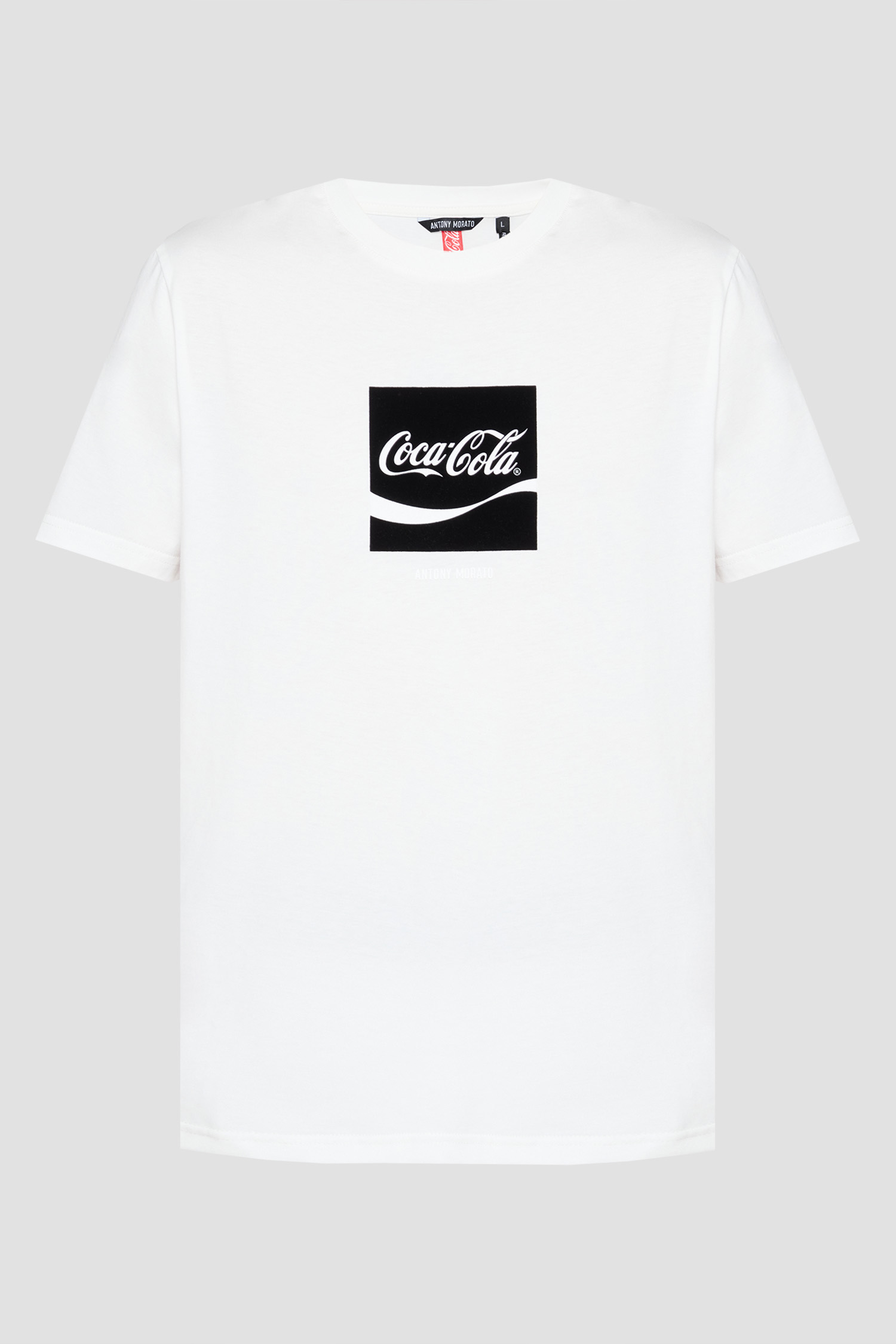 Чоловіча біла футболка Antony Morato x Coca Cola Antony Morato MMKS02580.FA100240;1011