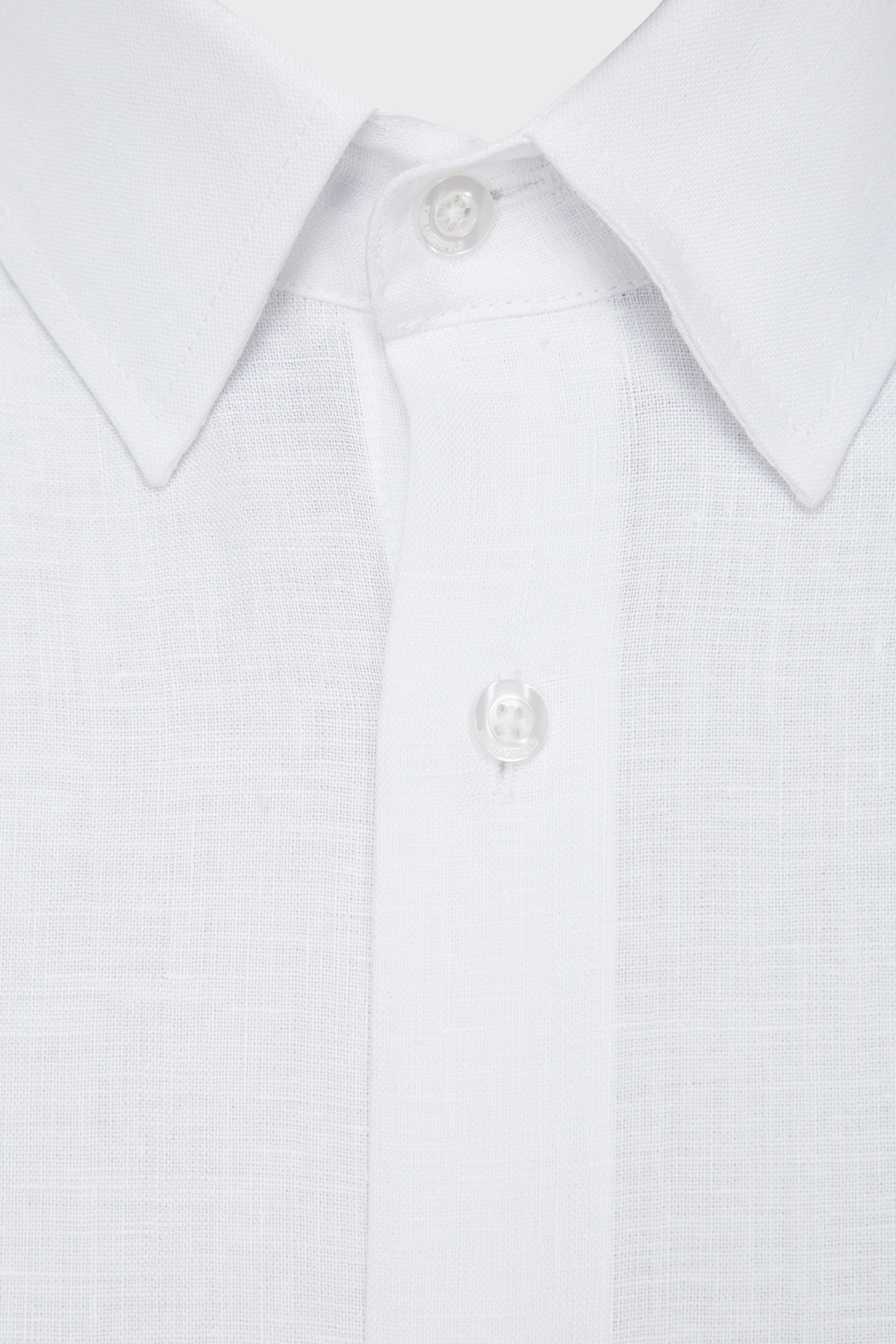 Мужская белая льняная рубашка Karl Lagerfeld 542667.605000;10