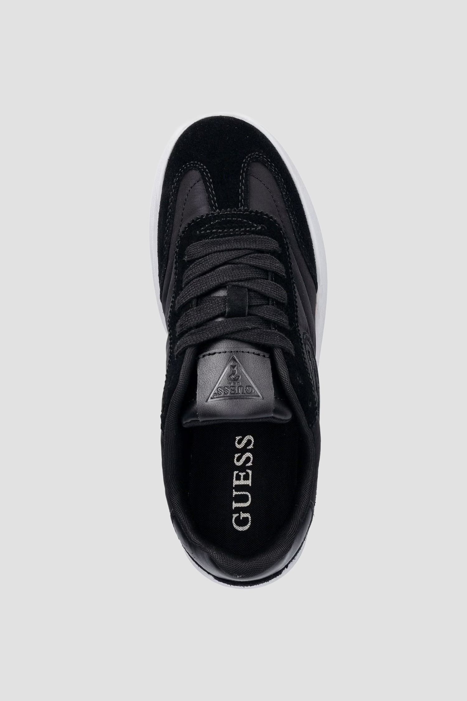 Женские черные сникерсы Guess FLTJAC.LEA12;BLACK