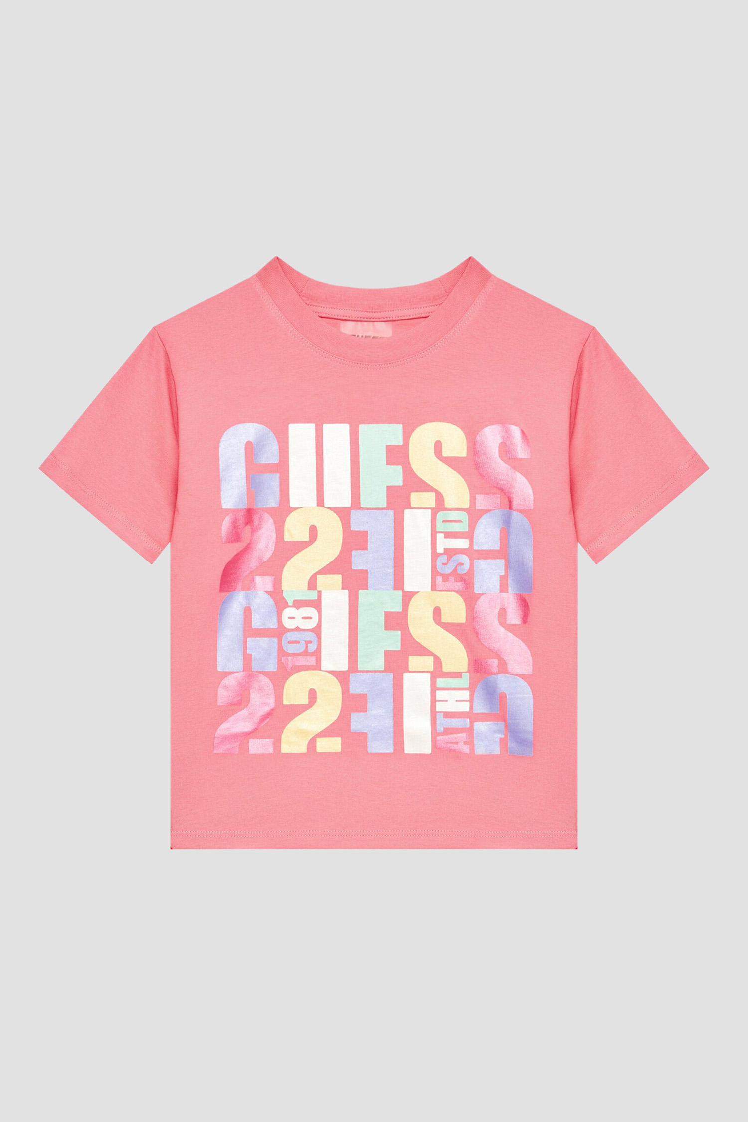 Детская розовая футболка Guеss Kids J3GI32.I3Z14;G67V