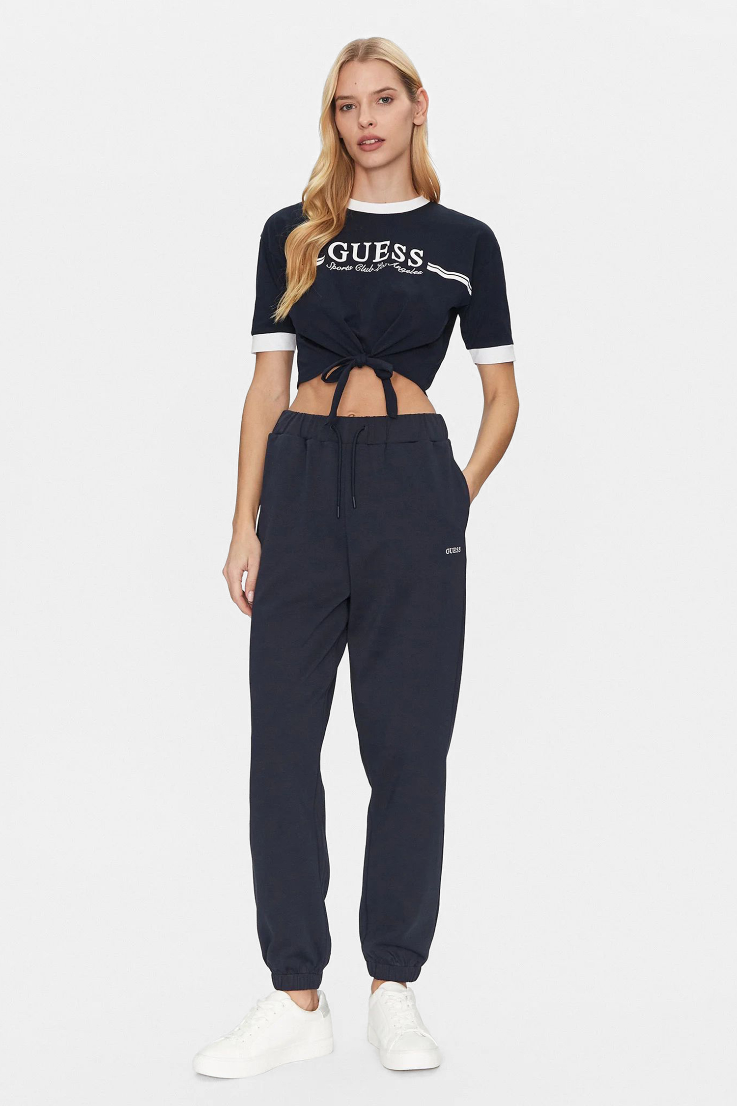 Жіночі темно-сині спортивні штани Guess V5GB03.KCS01;A71W