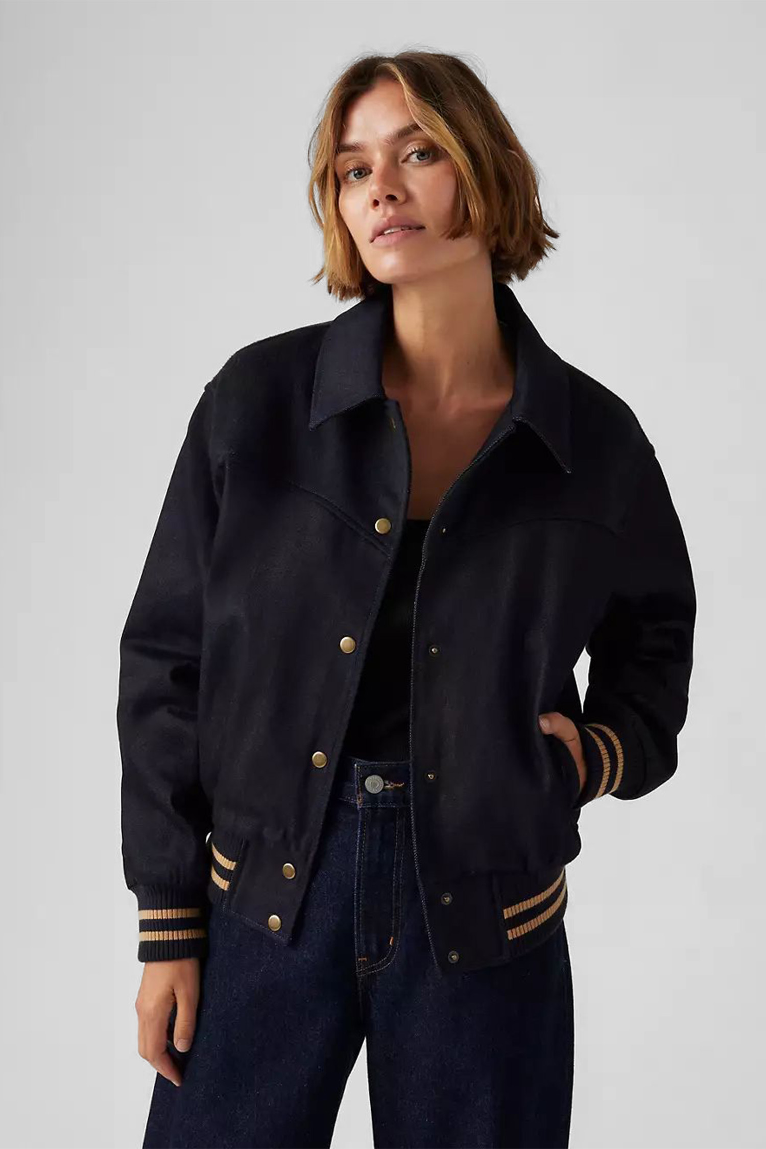 Женская черная джинсовая куртка Levi’s® 001FN;0000