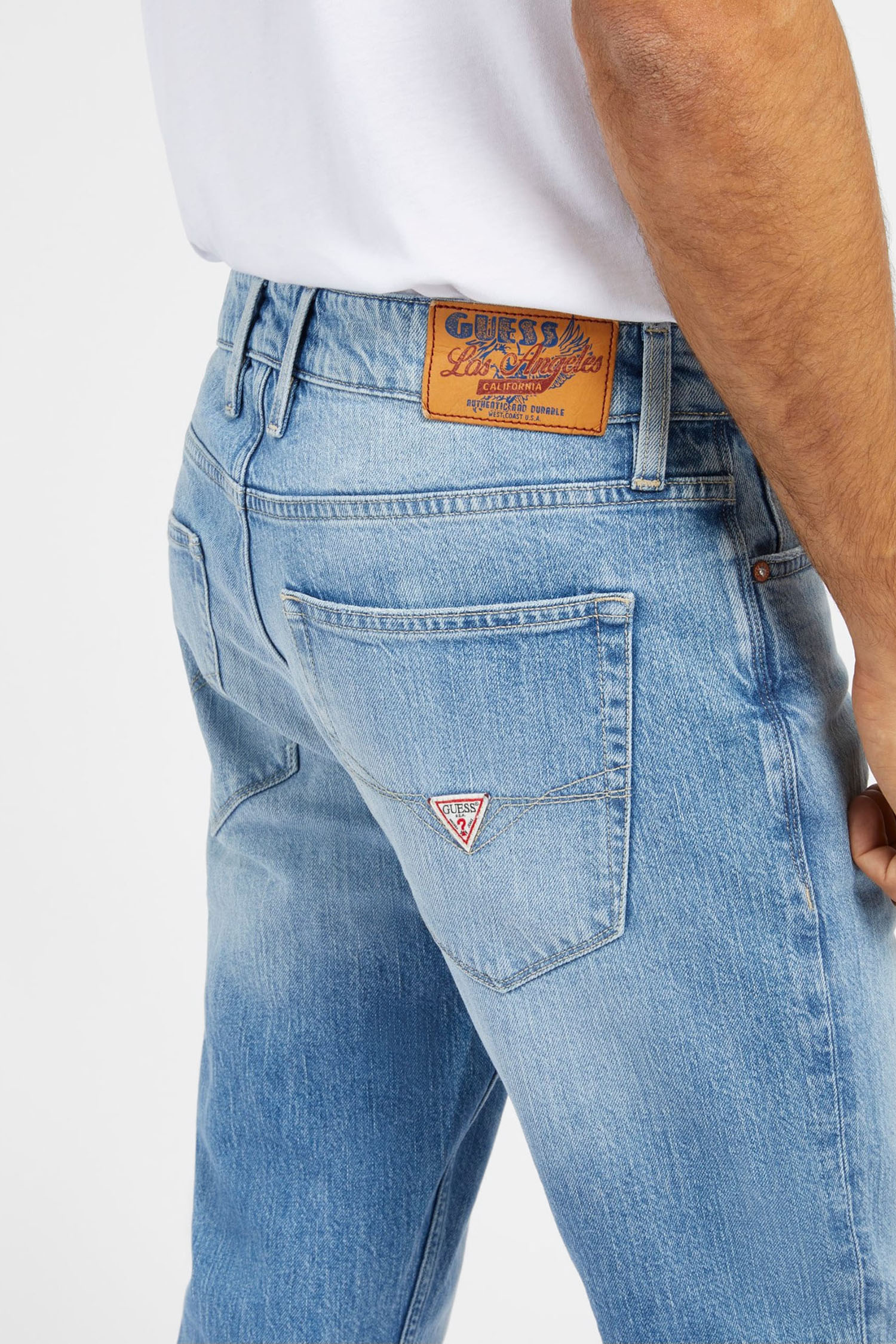 Мужские голубые джинсы Guess M4RAS2.D58M3;R8TE