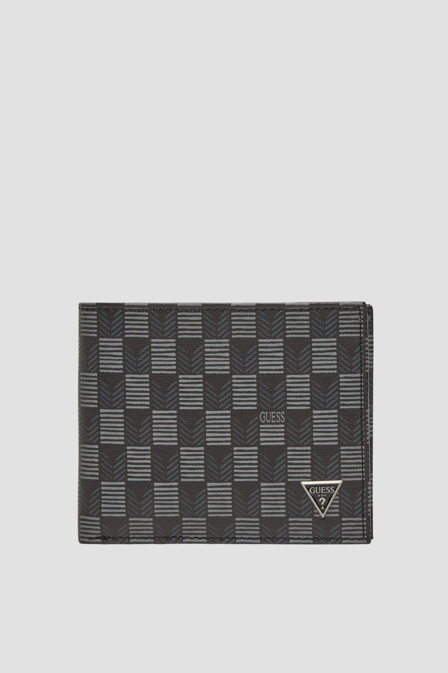 Мужской черный кошелек с узором Guess SMJESE.LEA20;BLA