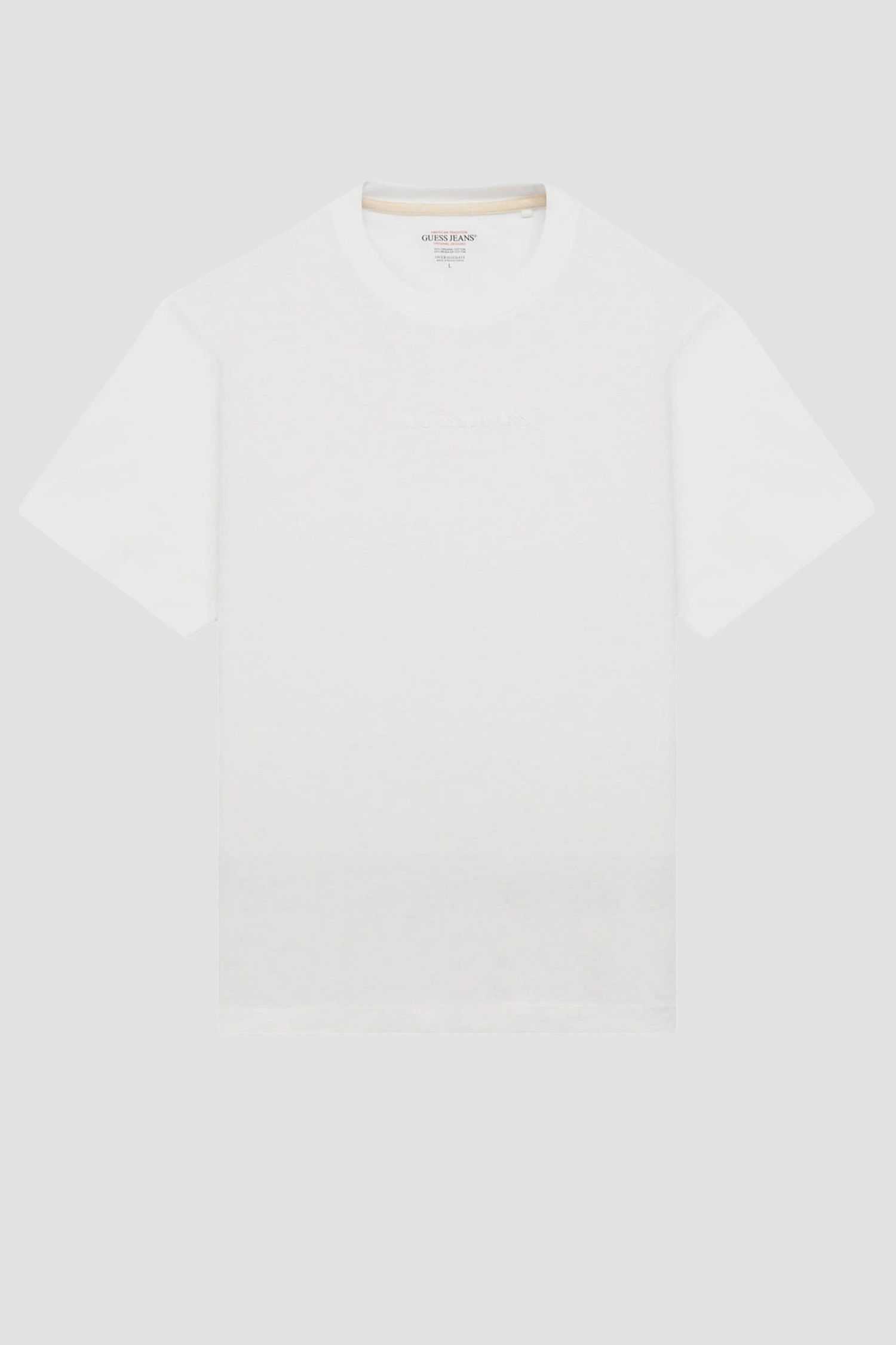 Мужская белая футболка Guess Jeans M4YI44.K8FQ4;G011