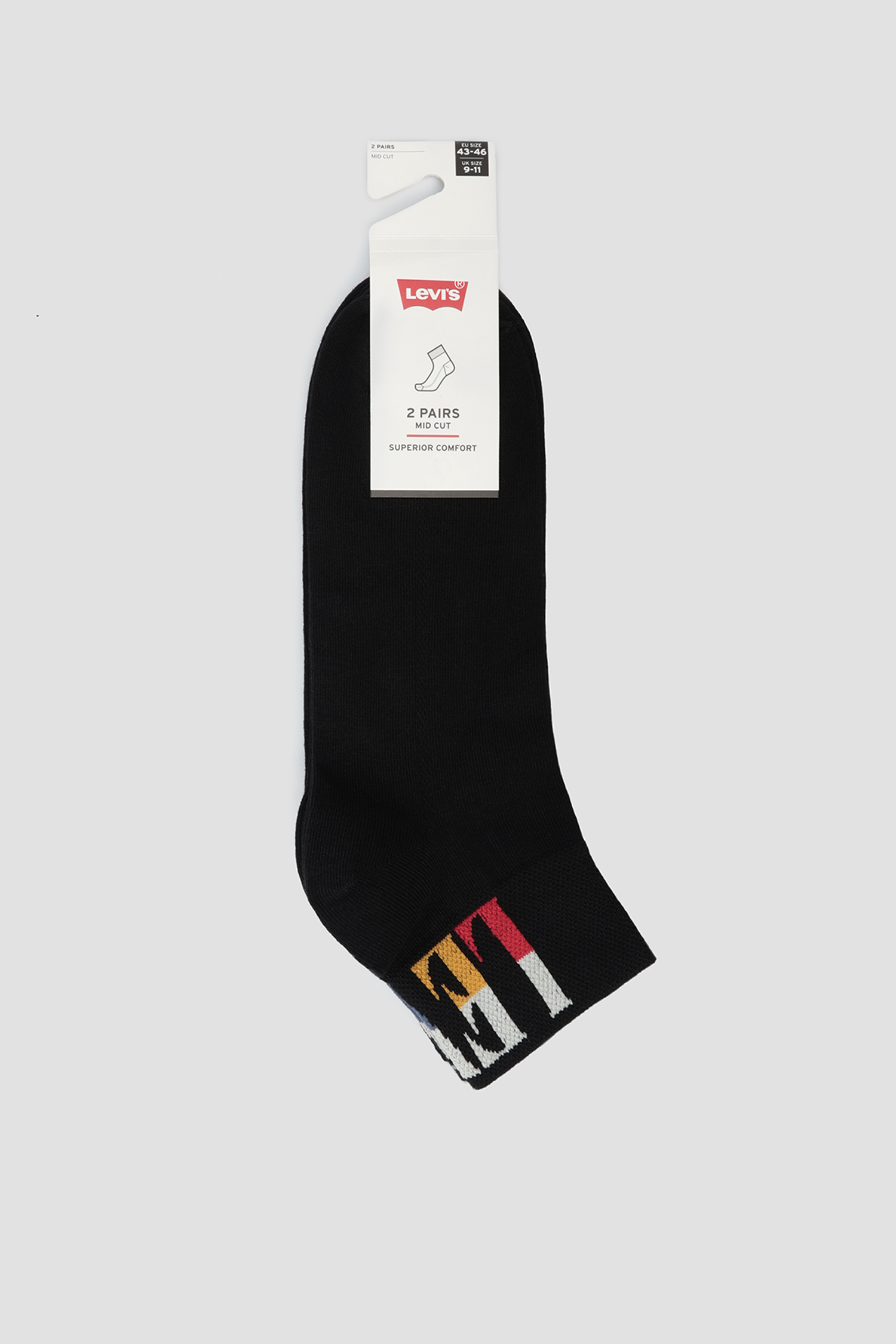 Чорні шкарпетки (2 пари) Levi’s® 100001213;003