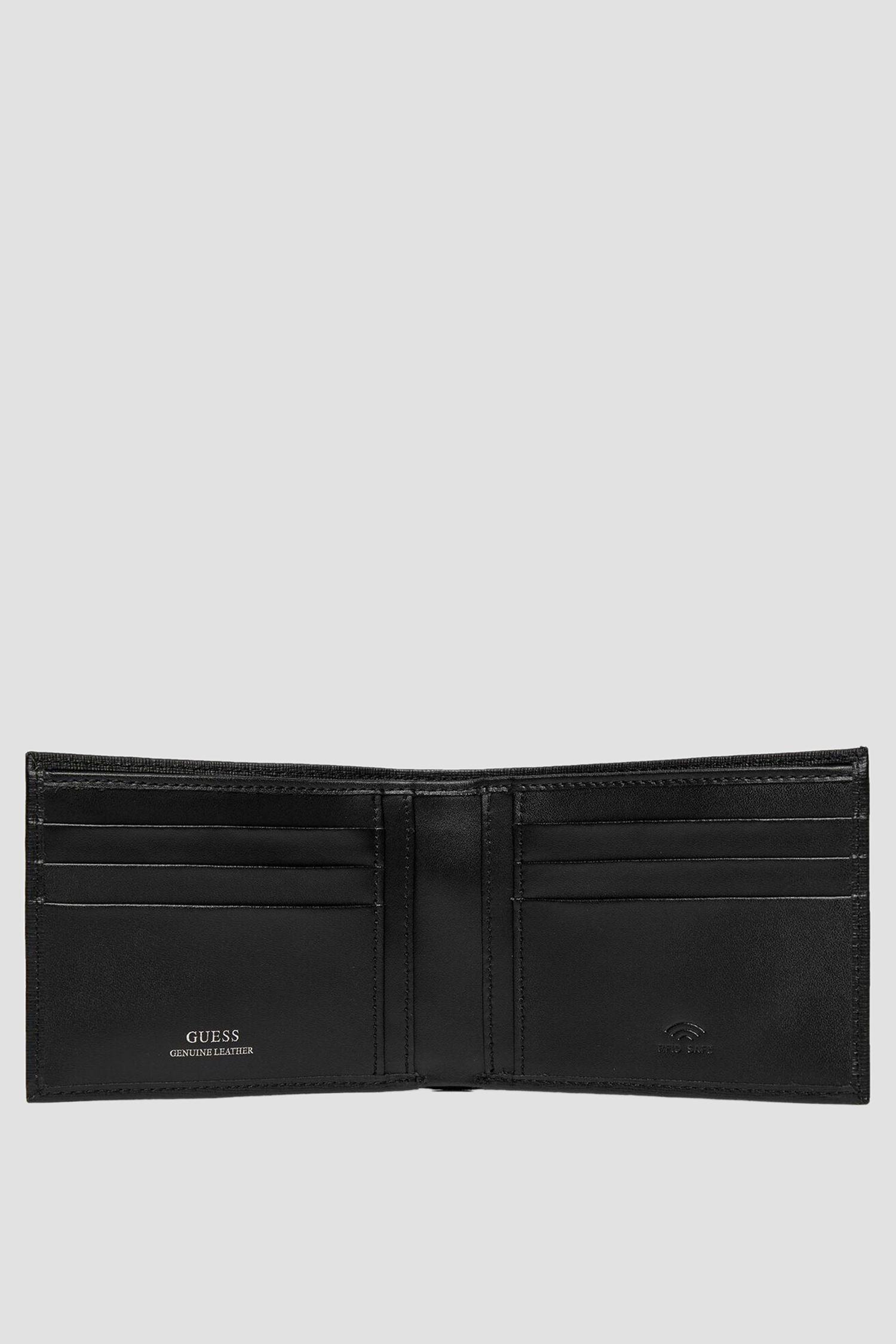 Мужской черный кожаный кошелек Guess SMCSLE.LEA27;BLA