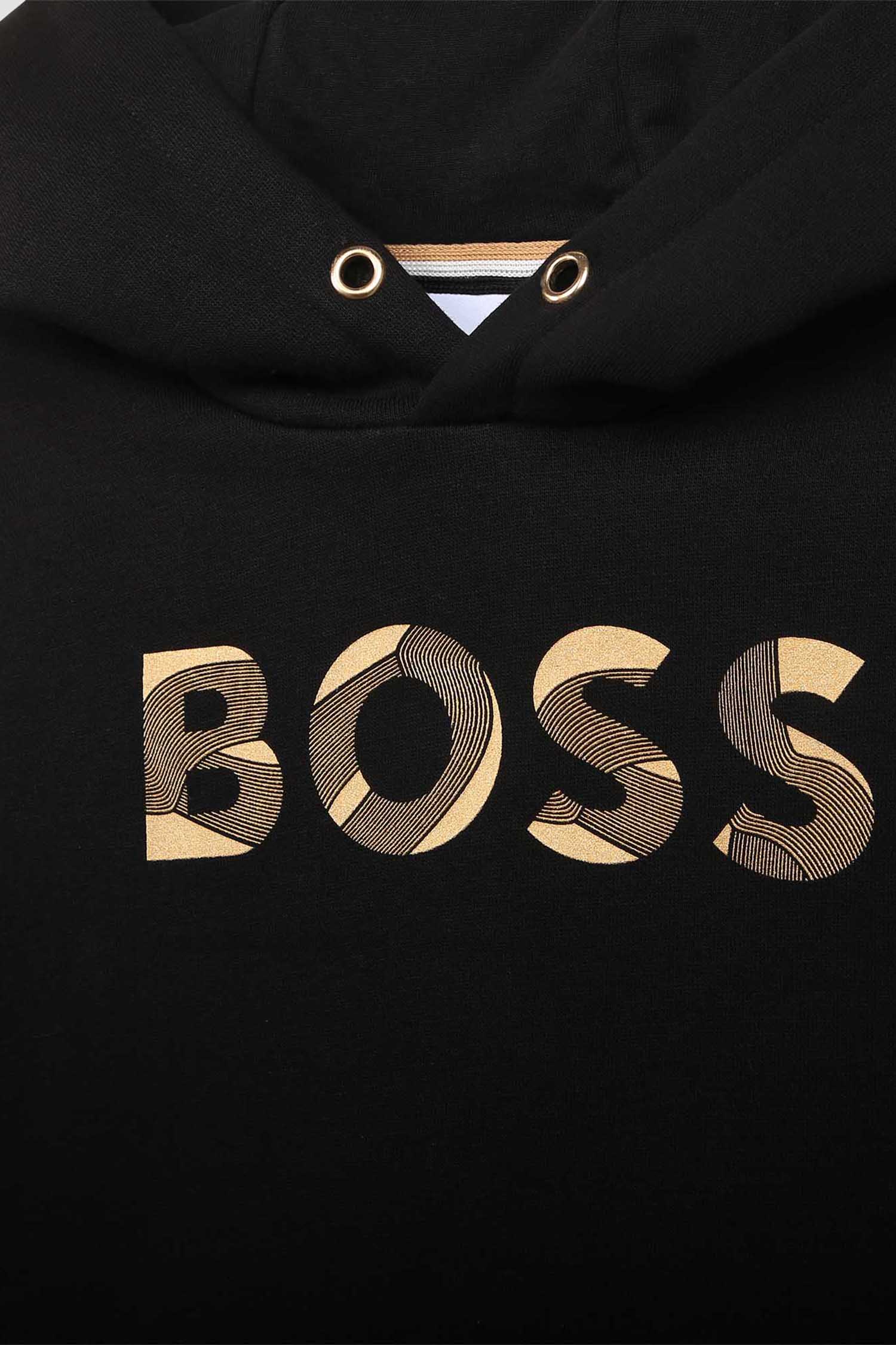 Дитяче чорне худі BOSS kids J15493;09B