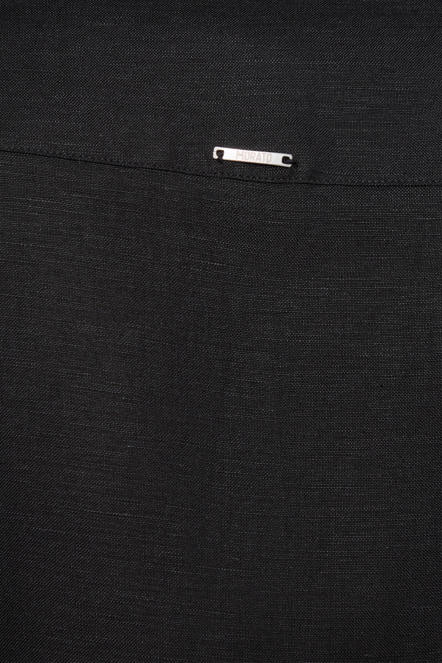 Мужская черная льняная рубашка Antony Morato MMSL00748.FA900135;9000