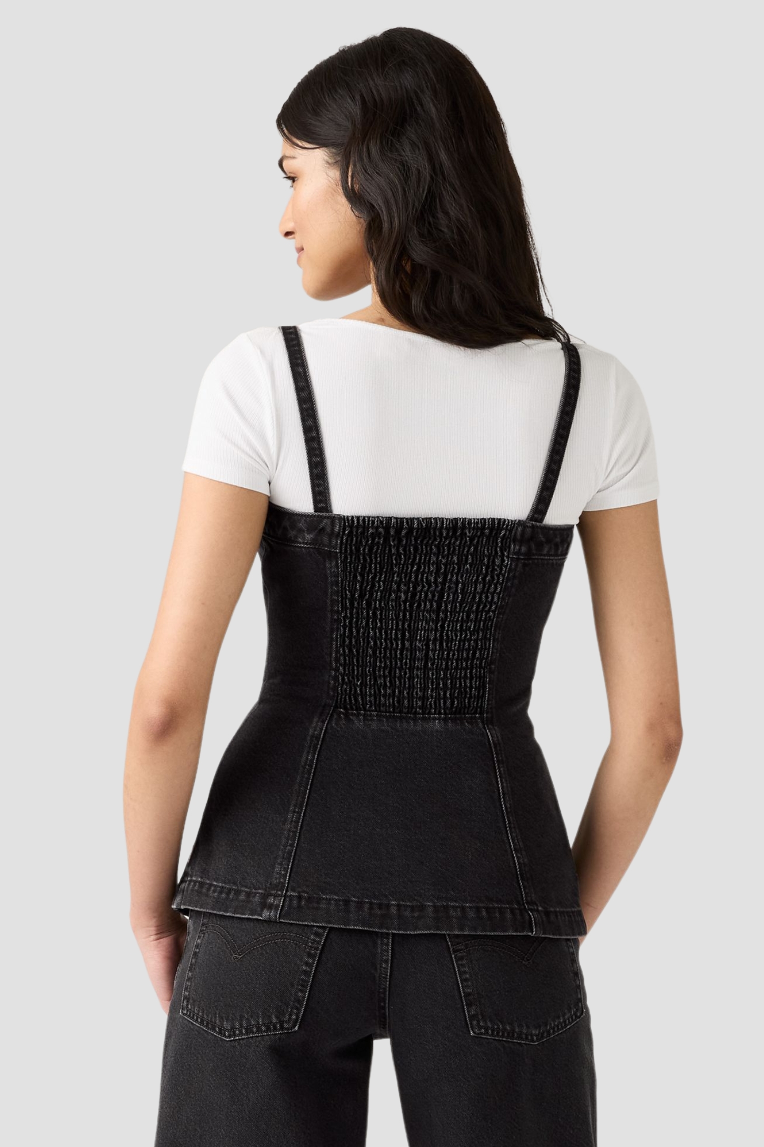 Женский черный джинсовый топ Levi’s® 003Z5;0000